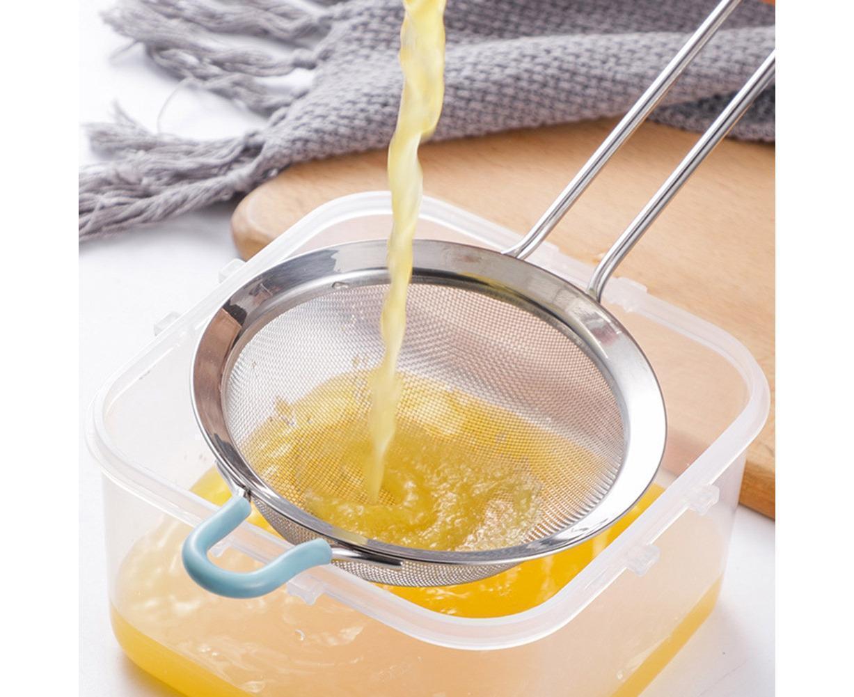 Stainless Steel Flour Sieve Sifter Screen Mesh Strainer Colander Kitchen Tool-3 - Image 6
