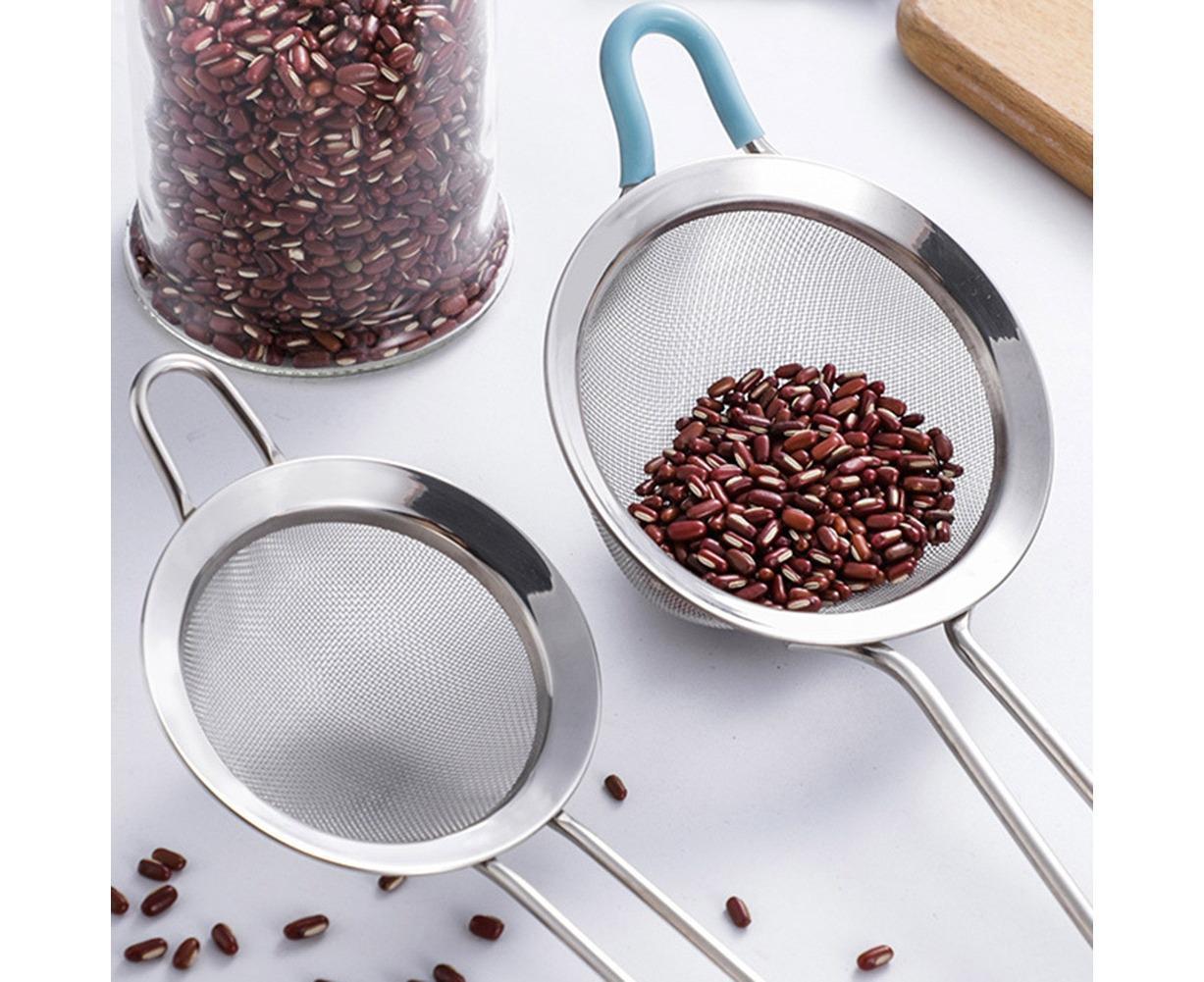 Stainless Steel Flour Sieve Sifter Screen Mesh Strainer Colander Kitchen Tool-3 - Image 7