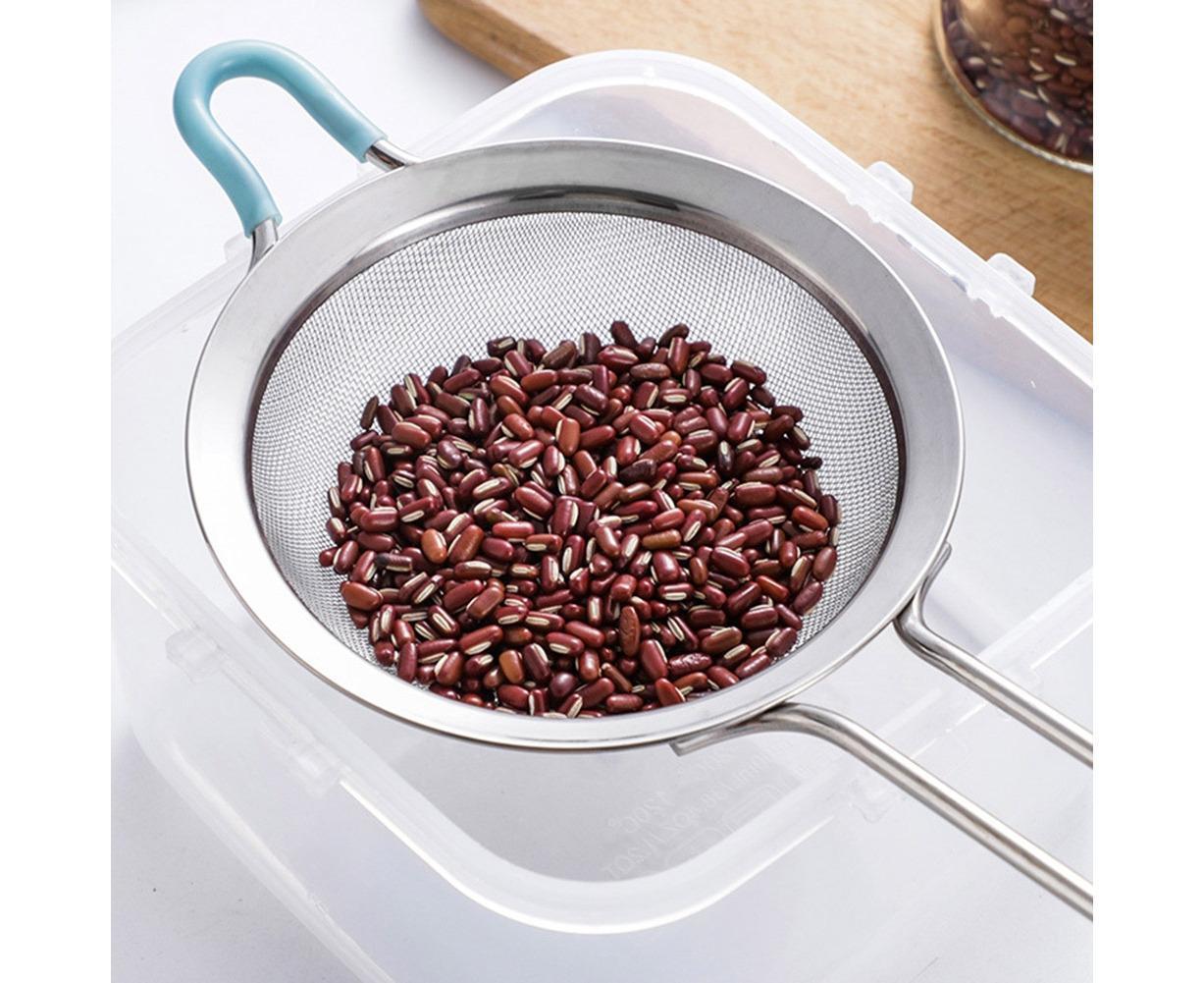 Stainless Steel Flour Sieve Sifter Screen Mesh Strainer Colander Kitchen Tool-3 - Image 8