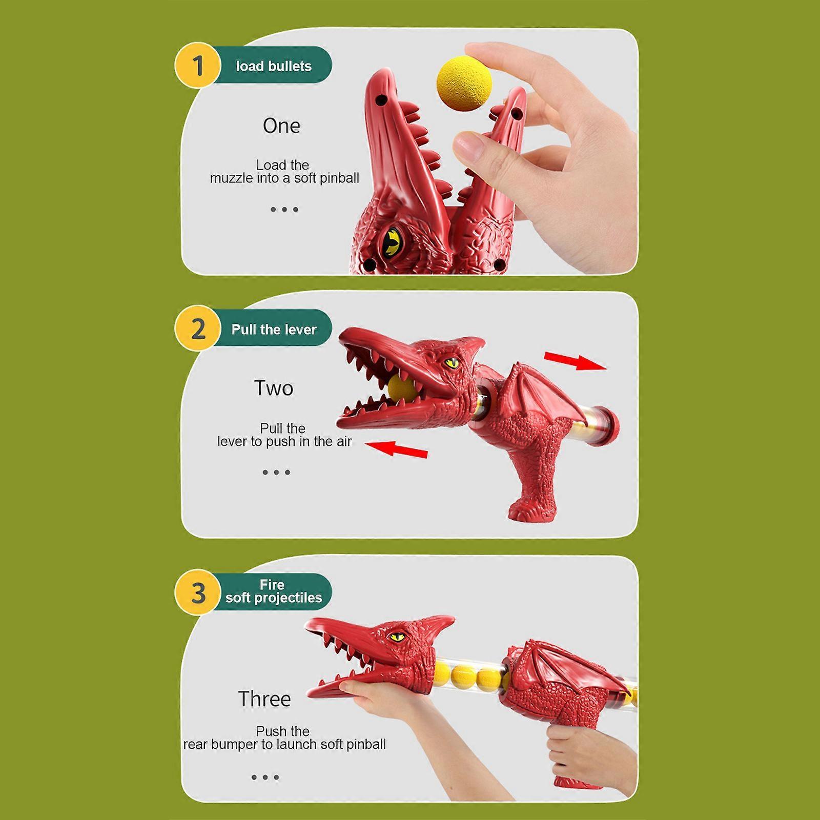 Dinosaur Shooting Toys, Dinosaur Animal Toys boy and girls Gift,Dinosaur Shooting Soft Dinosaur Model Toys - Image 3