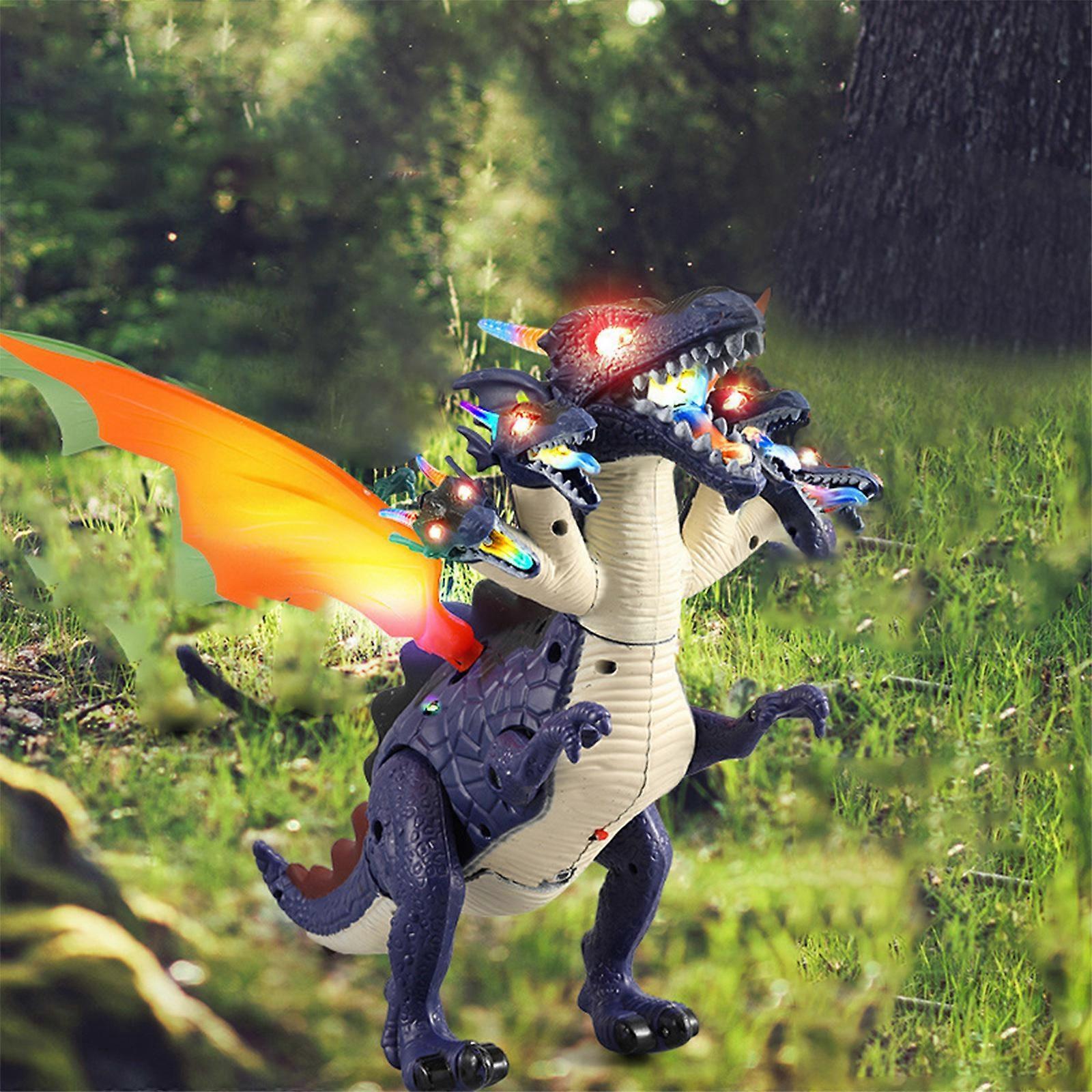 Electric Dinosaur With Five Heads, Walking Dinosaur, Dinosaur Robot, With Realistic Dinosaur, Moves While Making Roaring Sound - Image 2