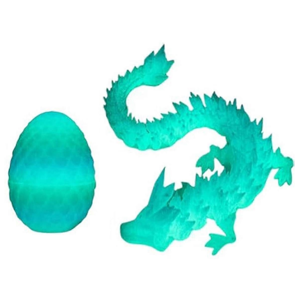 3D Printed Dragon Egg,Mystery Crystal Dragon Egg Surprise,Articulated Crystal Dragon Eggs with Dragon Inside - Image 1