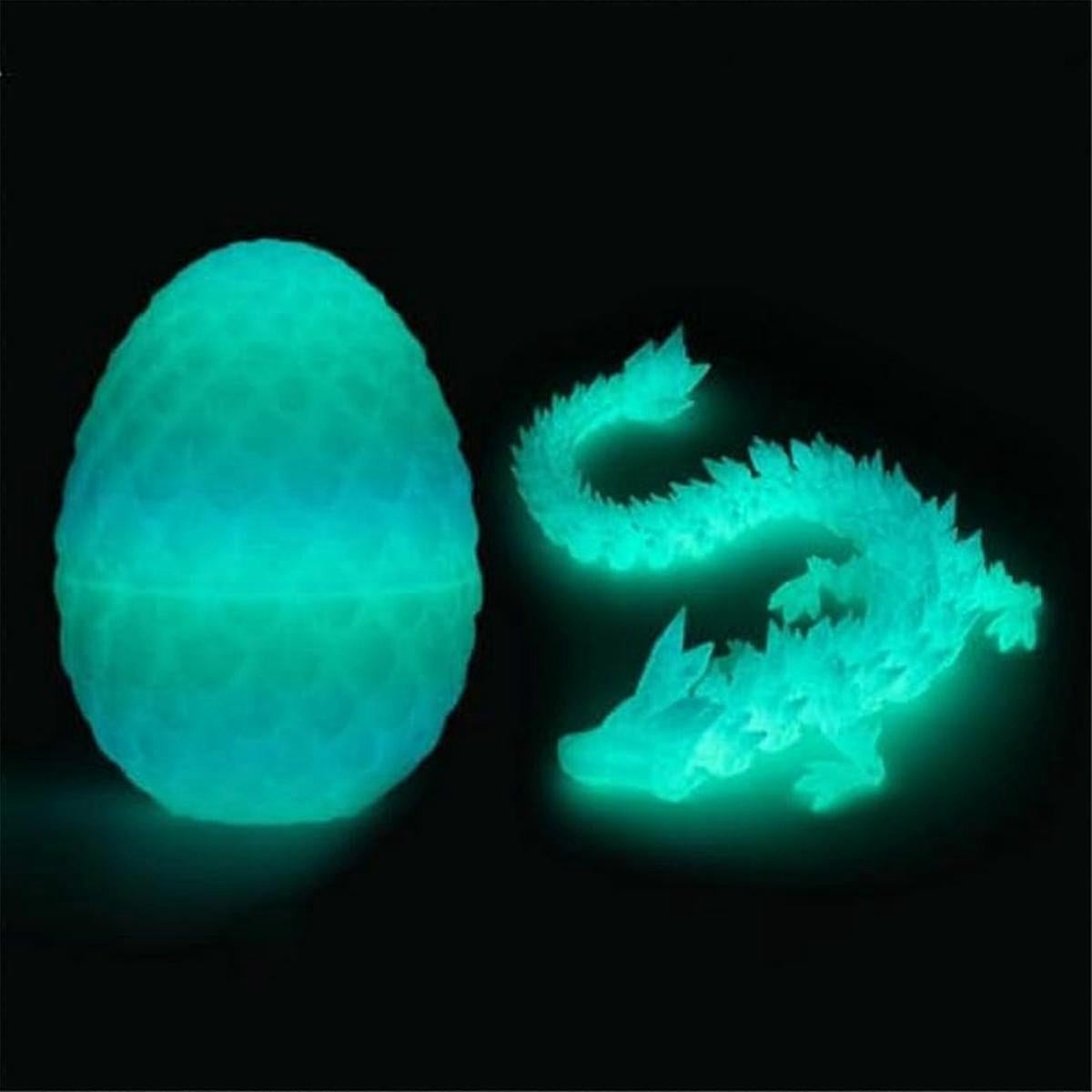 3D Printed Dragon Egg,Mystery Crystal Dragon Egg Surprise,Articulated Crystal Dragon Eggs with Dragon Inside - Image 2