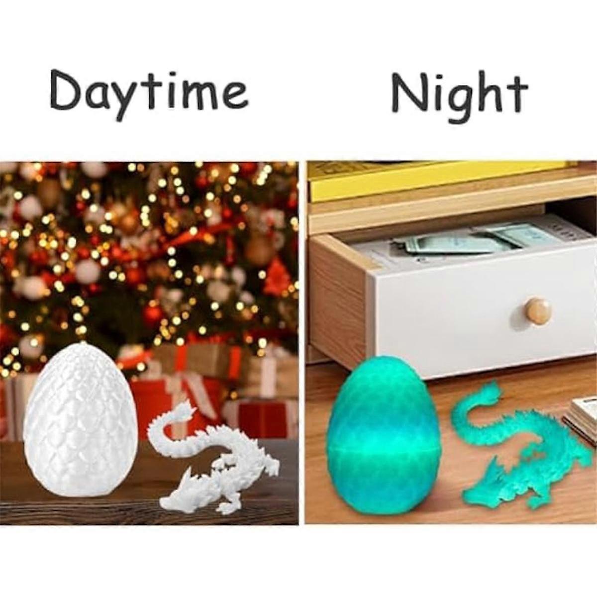 3D Printed Dragon Egg,Mystery Crystal Dragon Egg Surprise,Articulated Crystal Dragon Eggs with Dragon Inside - Image 3