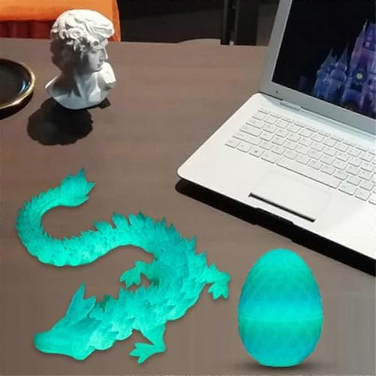 3D Printed Dragon Egg,Mystery Crystal Dragon Egg Surprise,Articulated Crystal Dragon Eggs with Dragon Inside - Image 5