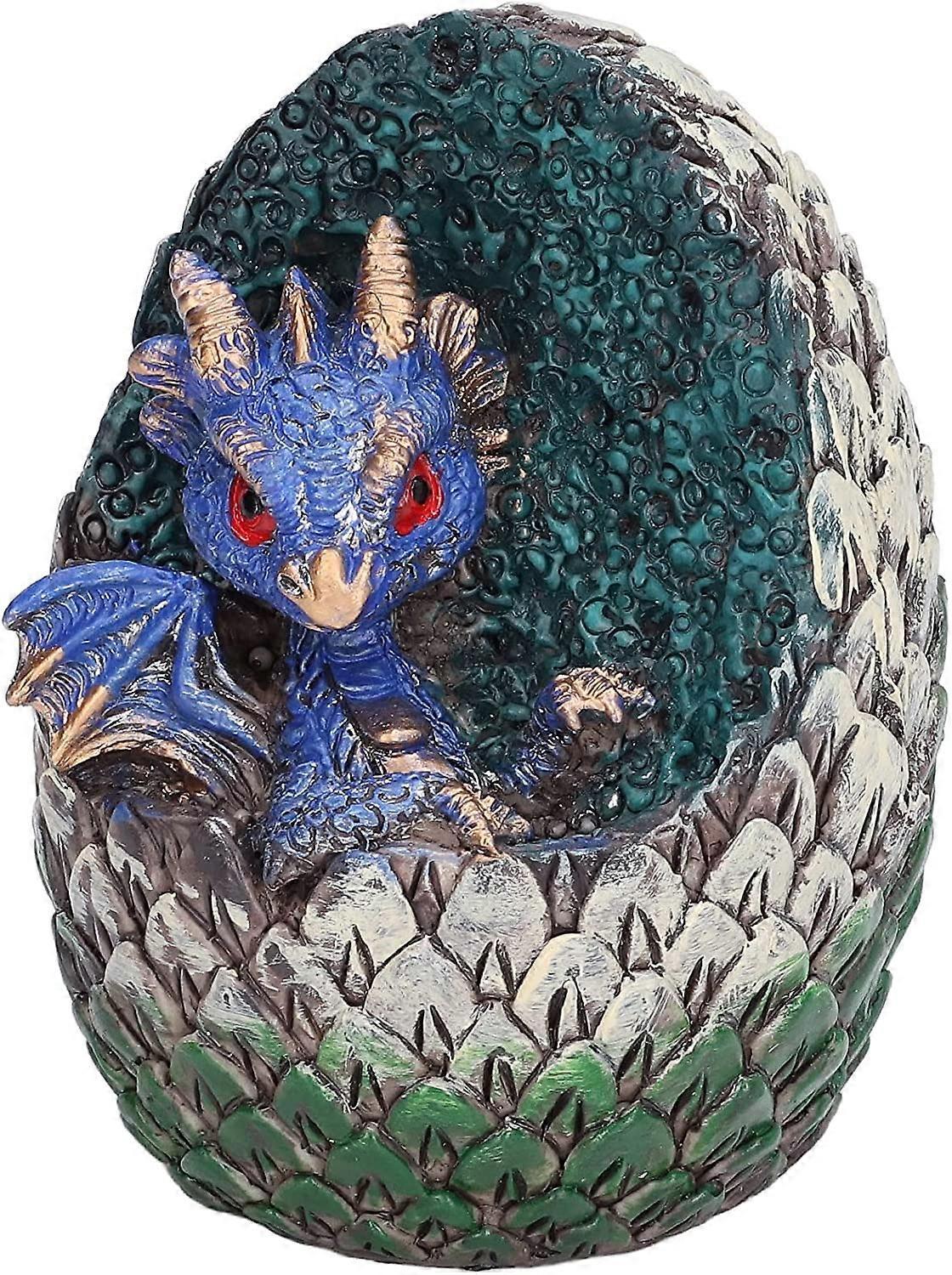 Dragon Egg, Dragon Egg Ornament, Desktop Ornament, Home Decorations, Dragon Birthday Party Supplies, Decorative Interesting Dragon Egg (Blue) - Image 1