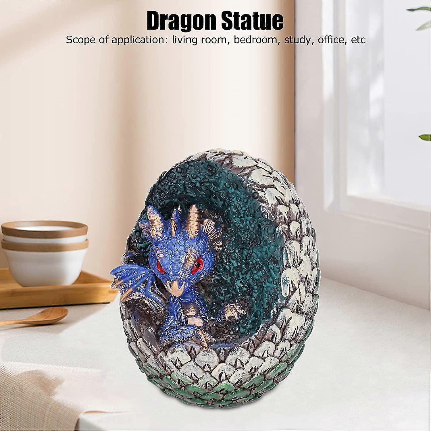 Dragon Egg, Dragon Egg Ornament, Desktop Ornament, Home Decorations, Dragon Birthday Party Supplies, Decorative Interesting Dragon Egg (Blue) - Image 3