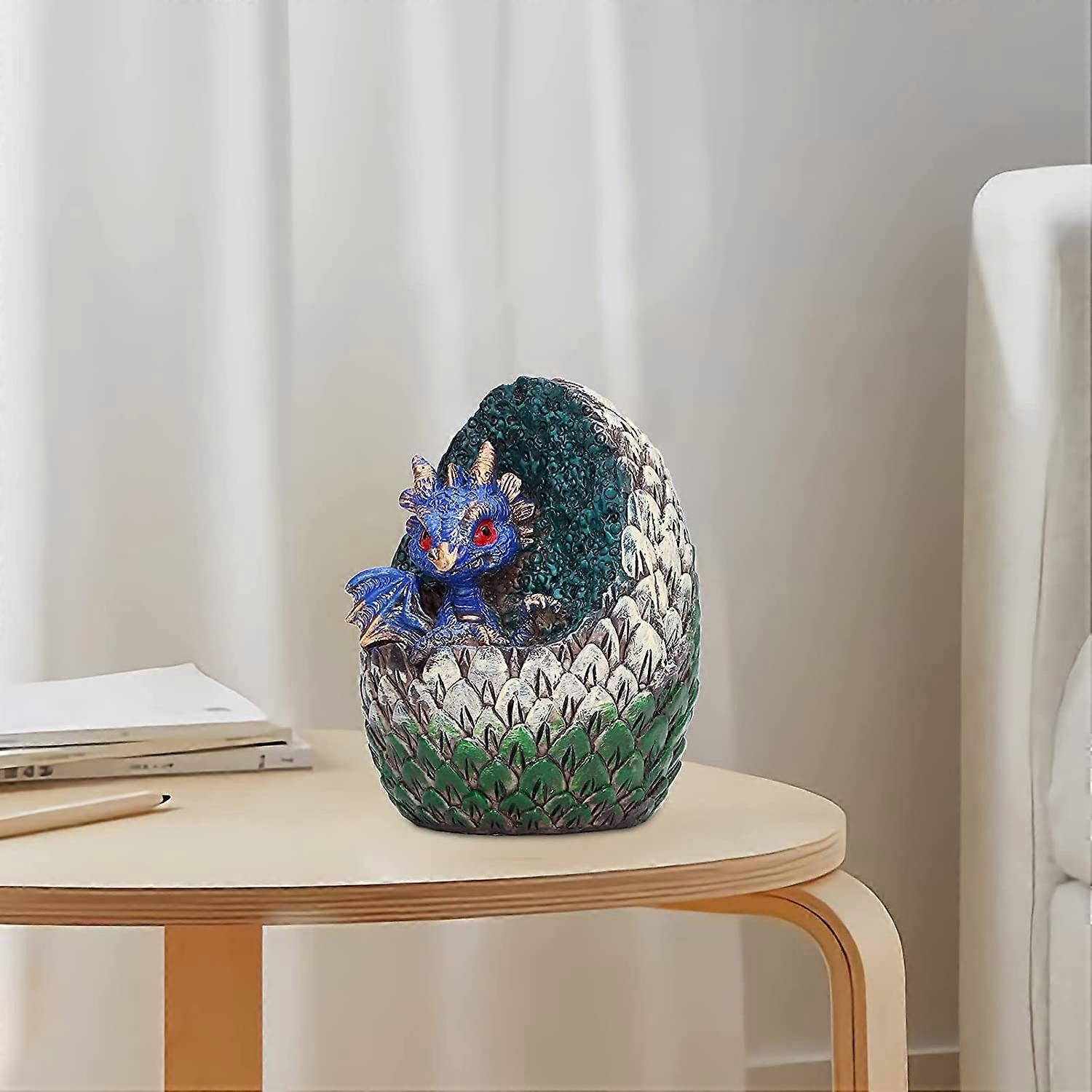 Dragon Egg, Dragon Egg Ornament, Desktop Ornament, Home Decorations, Dragon Birthday Party Supplies, Decorative Interesting Dragon Egg (Blue) - Image 4