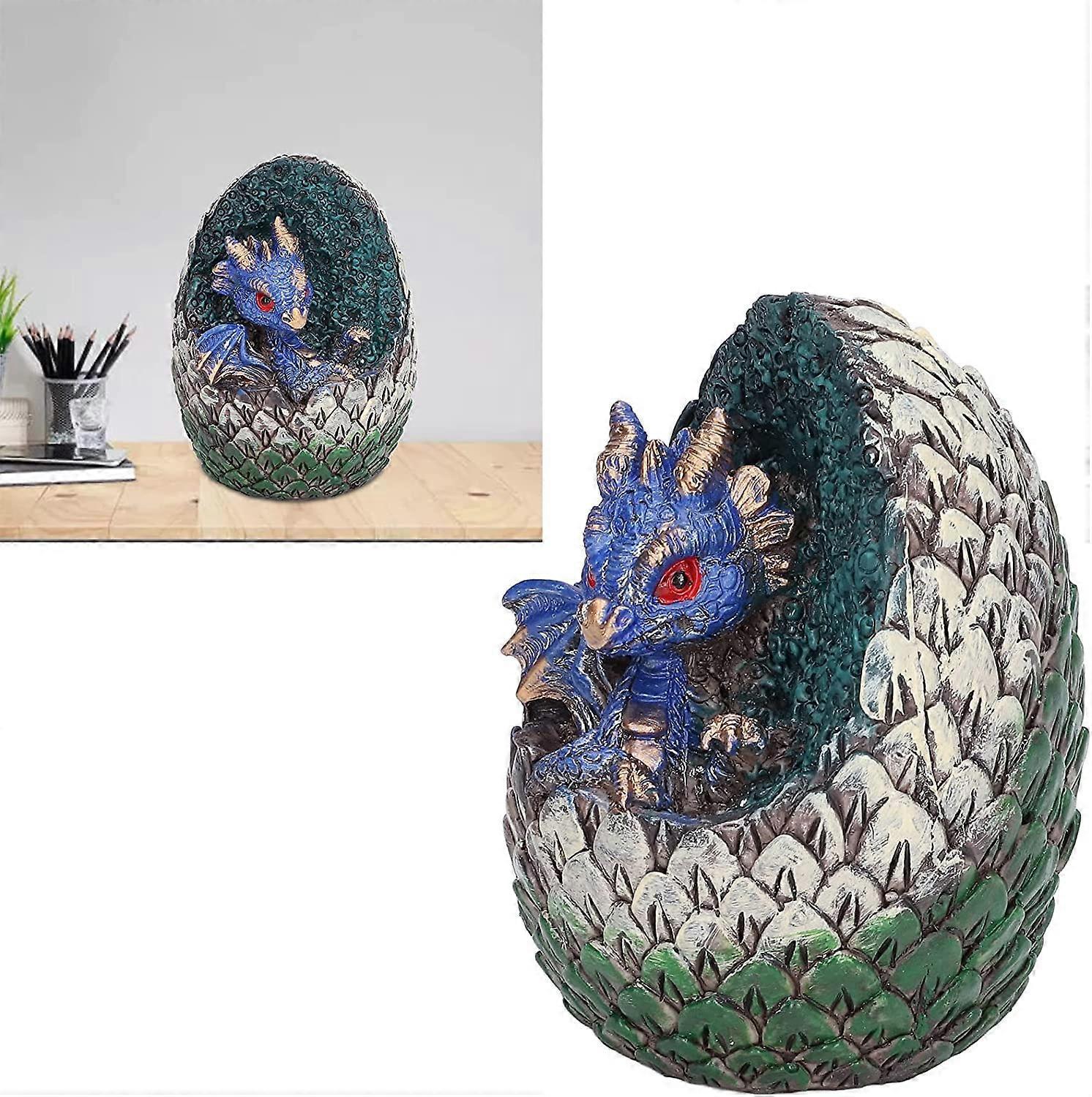 Dragon Egg, Dragon Egg Ornament, Desktop Ornament, Home Decorations, Dragon Birthday Party Supplies, Decorative Interesting Dragon Egg (Blue) - Image 5