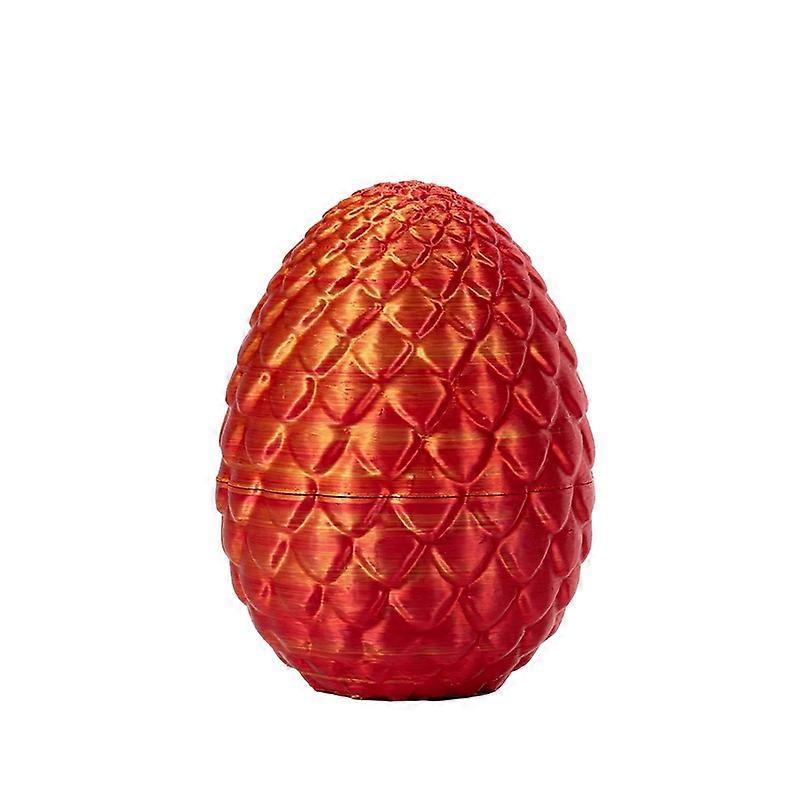 3D Printed Dragon in Egg, Full Articulated Dragon Crystal Dragon with Dragon Egg - Image 5
