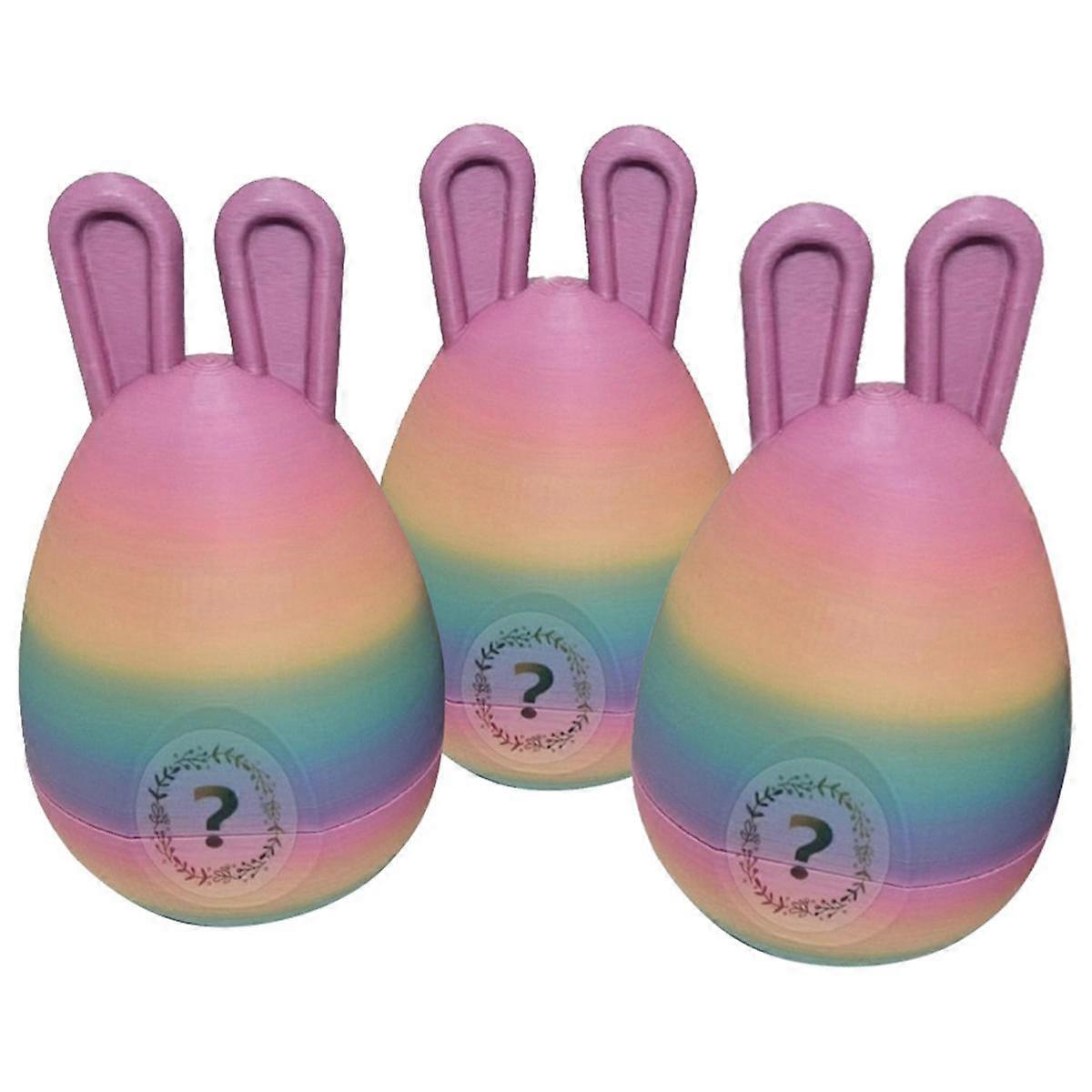 A Easter Bunny Ear Eggs with Dragon, 3D Printed Dragon Egg,Crystal Dragon ,Full Articulated Dragon in Egg - Image 5