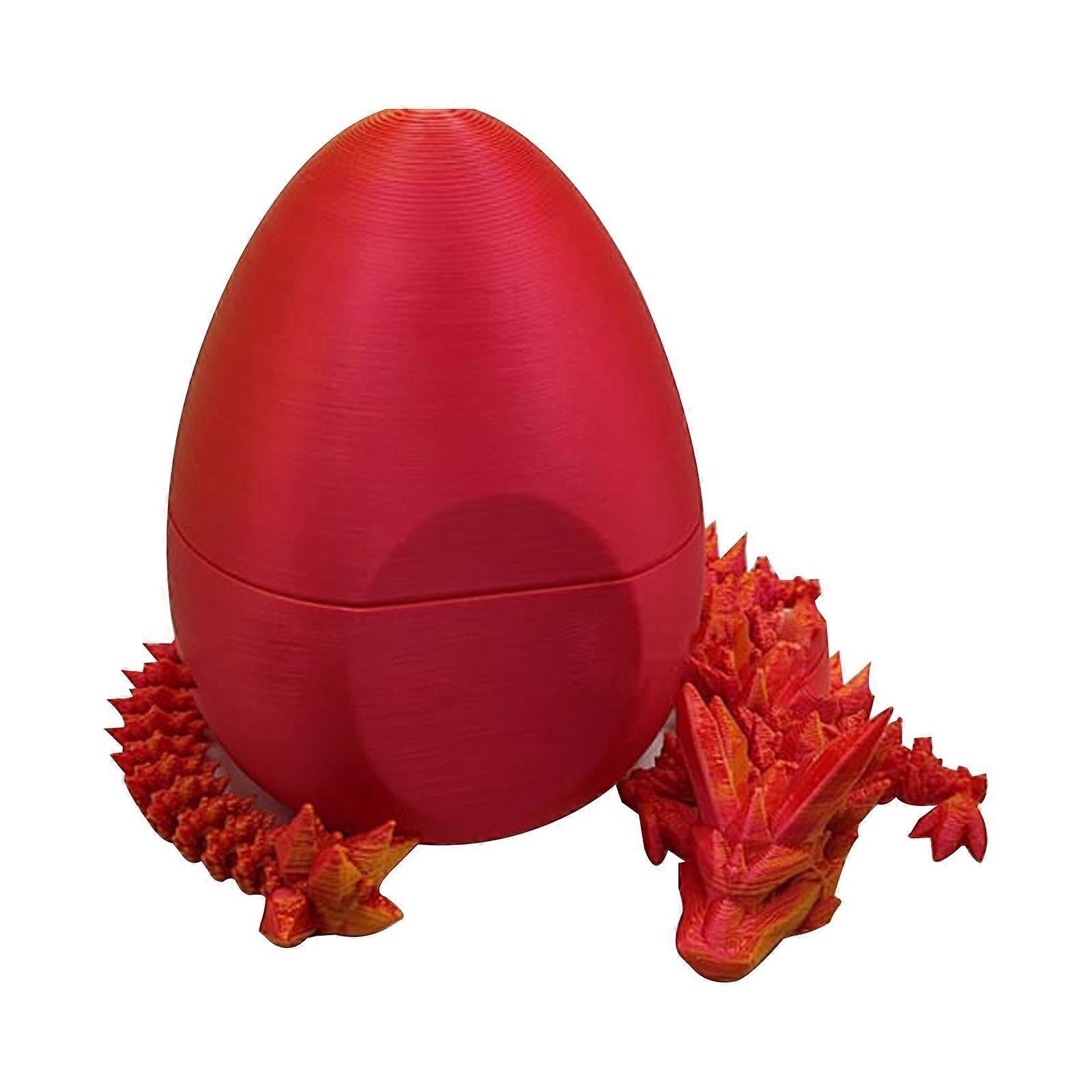 Surprise Dragon Egg 3D Printed Flexible Dragon-Articulated Dragon Egg Fidget Toy, 50% Offer - Image 1