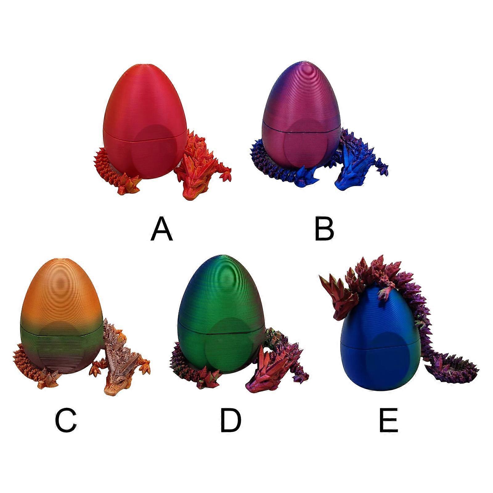 Surprise Dragon Egg 3D Printed Flexible Dragon-Articulated Dragon Egg Fidget Toy, 50% Offer - Image 2