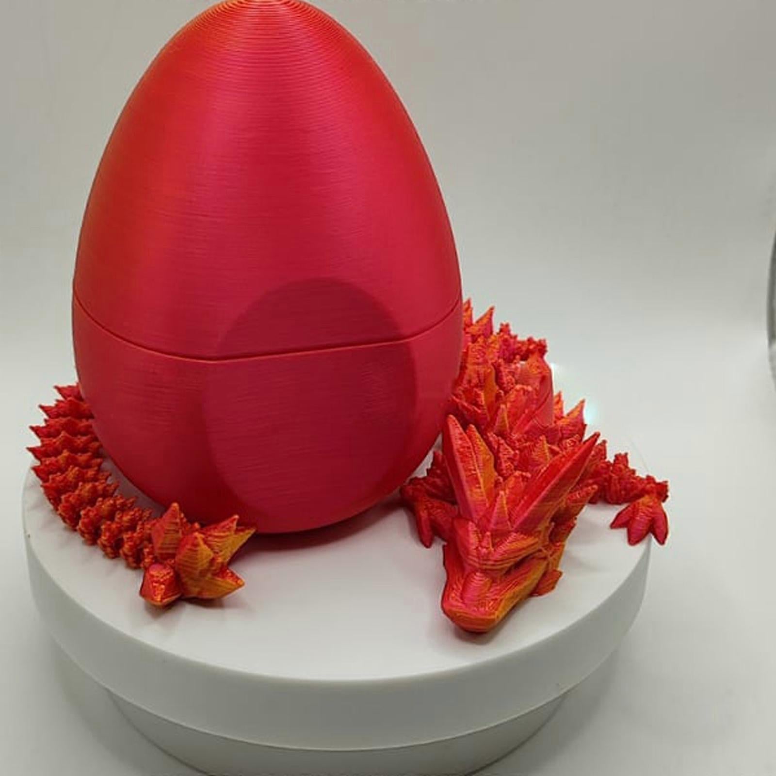 Surprise Dragon Egg 3D Printed Flexible Dragon-Articulated Dragon Egg Fidget Toy, 50% Offer - Image 4