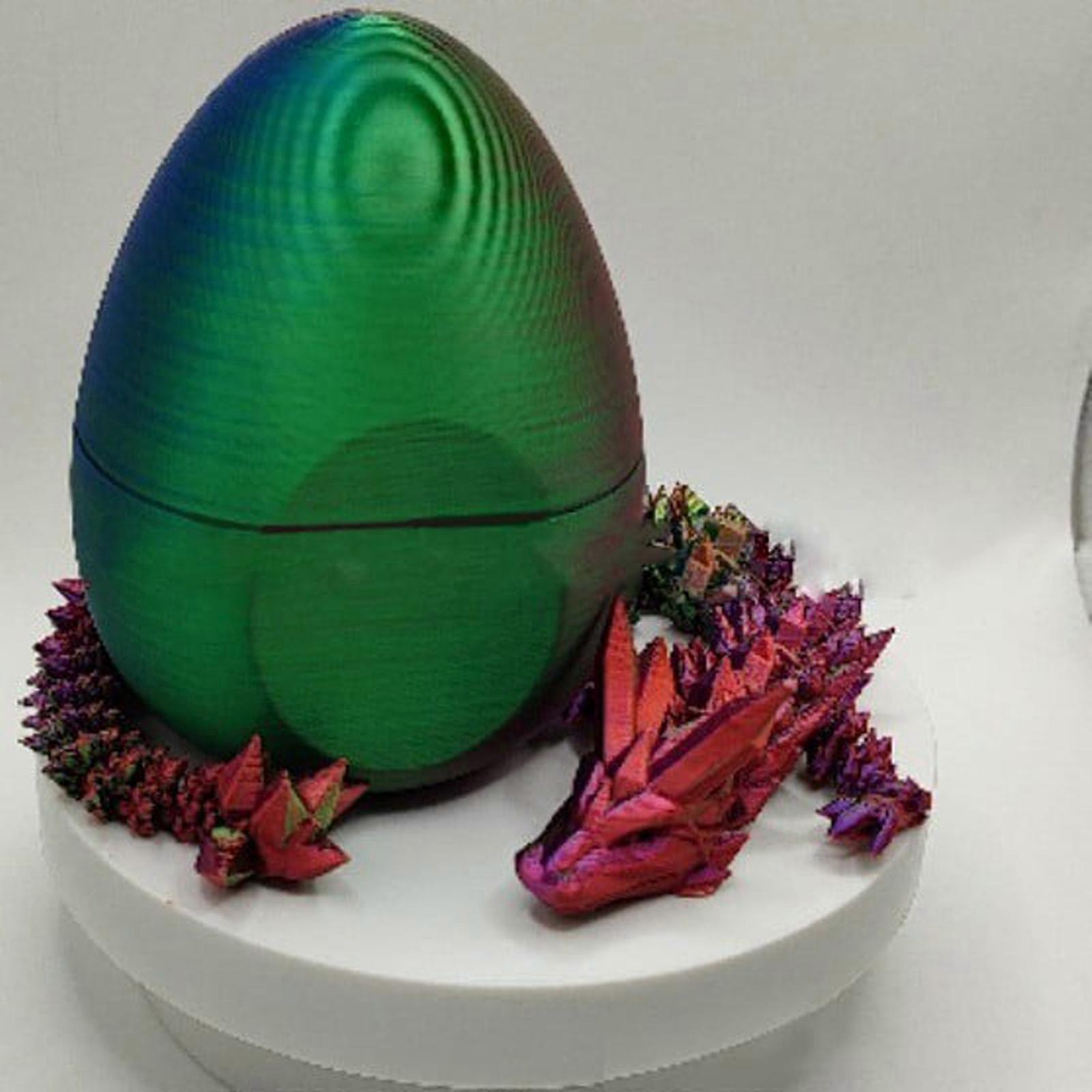 Brand New Surprise Dragon Egg 3D Printed Flexible Dragon-Articulated Dragon Egg Fidget Toy - Image 2