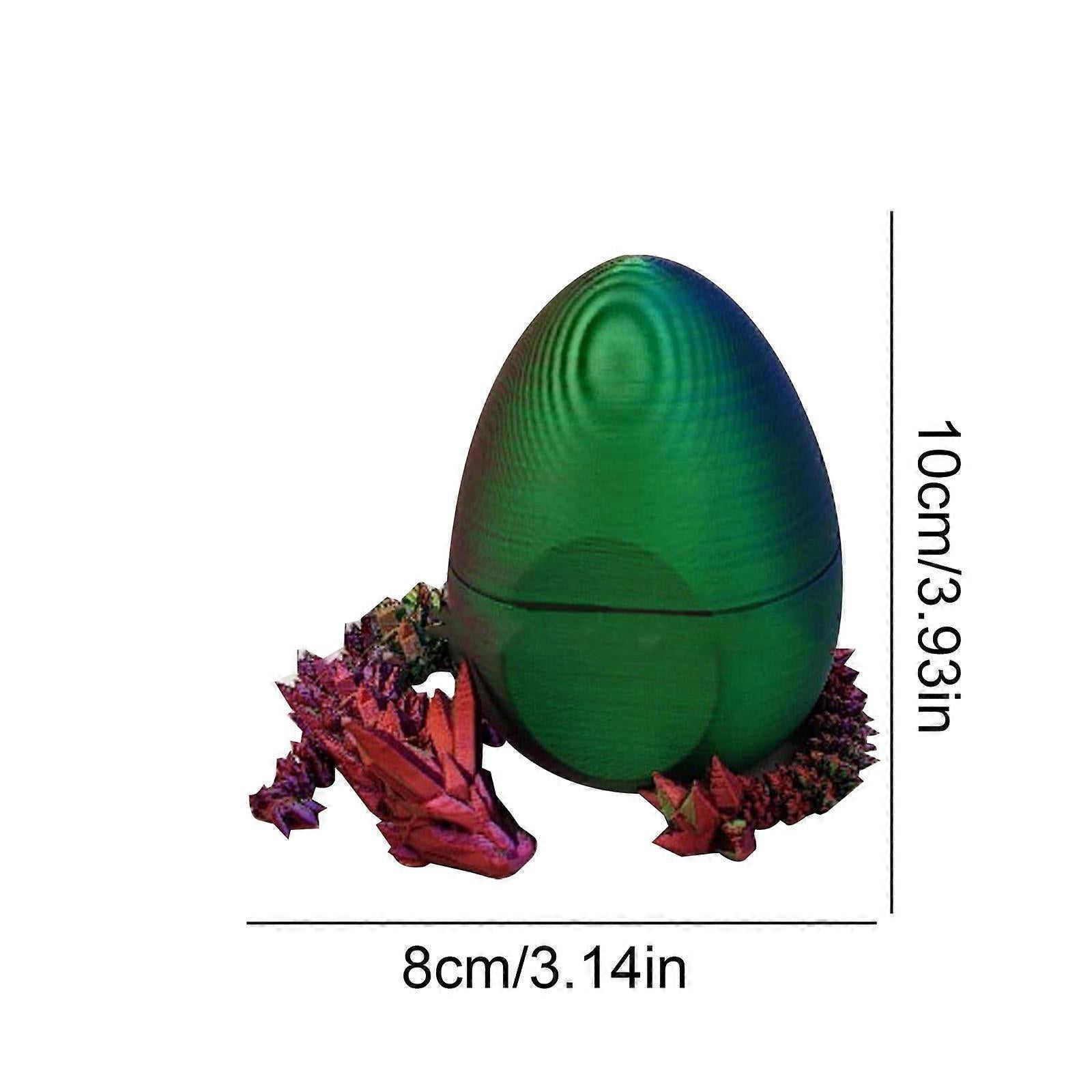 Brand New Surprise Dragon Egg 3D Printed Flexible Dragon-Articulated Dragon Egg Fidget Toy - Image 3
