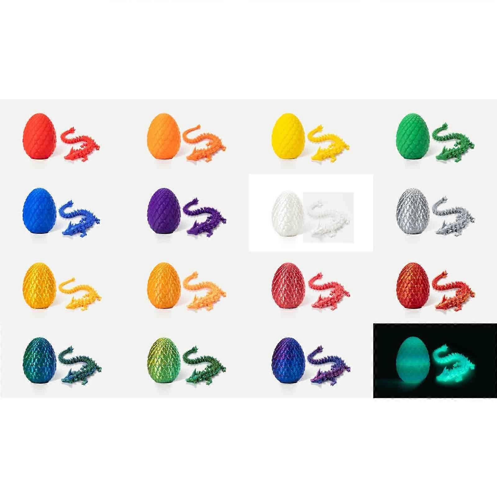 3D Printed Dragon in Egg, Full Articulated Dragon Crystal Dragon with Dragon Egg,50% Offer - Image 2