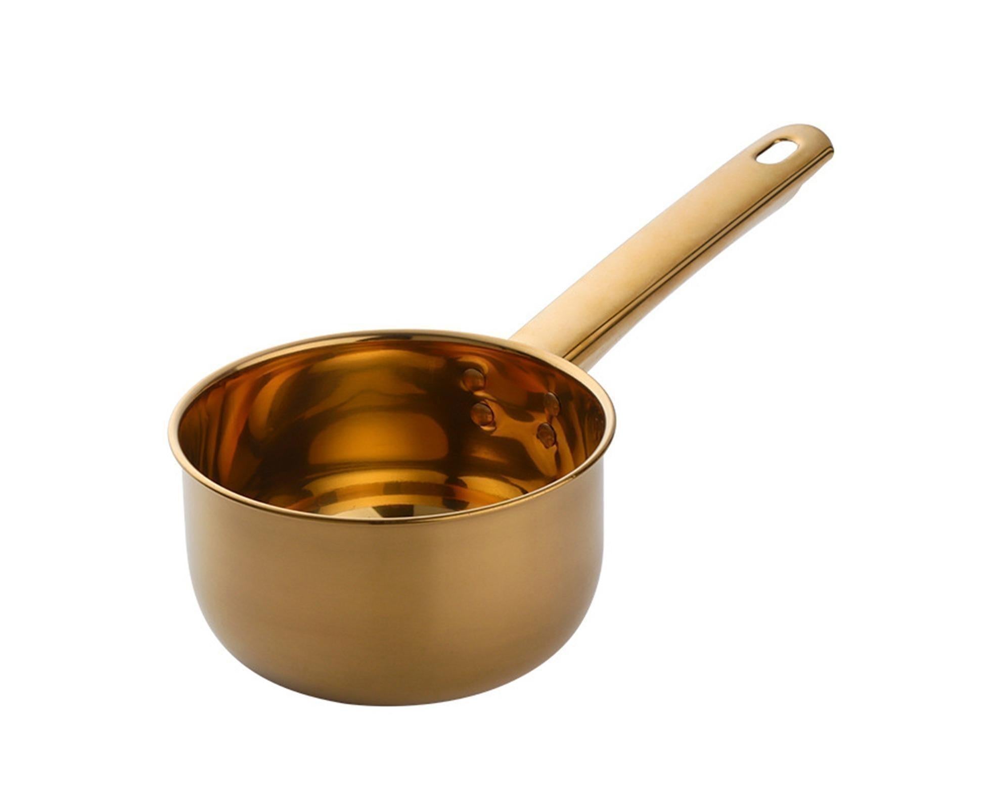1L Water Scoop Anti-rust Stainless Steel Bathing Ladle-Golden - Image 1