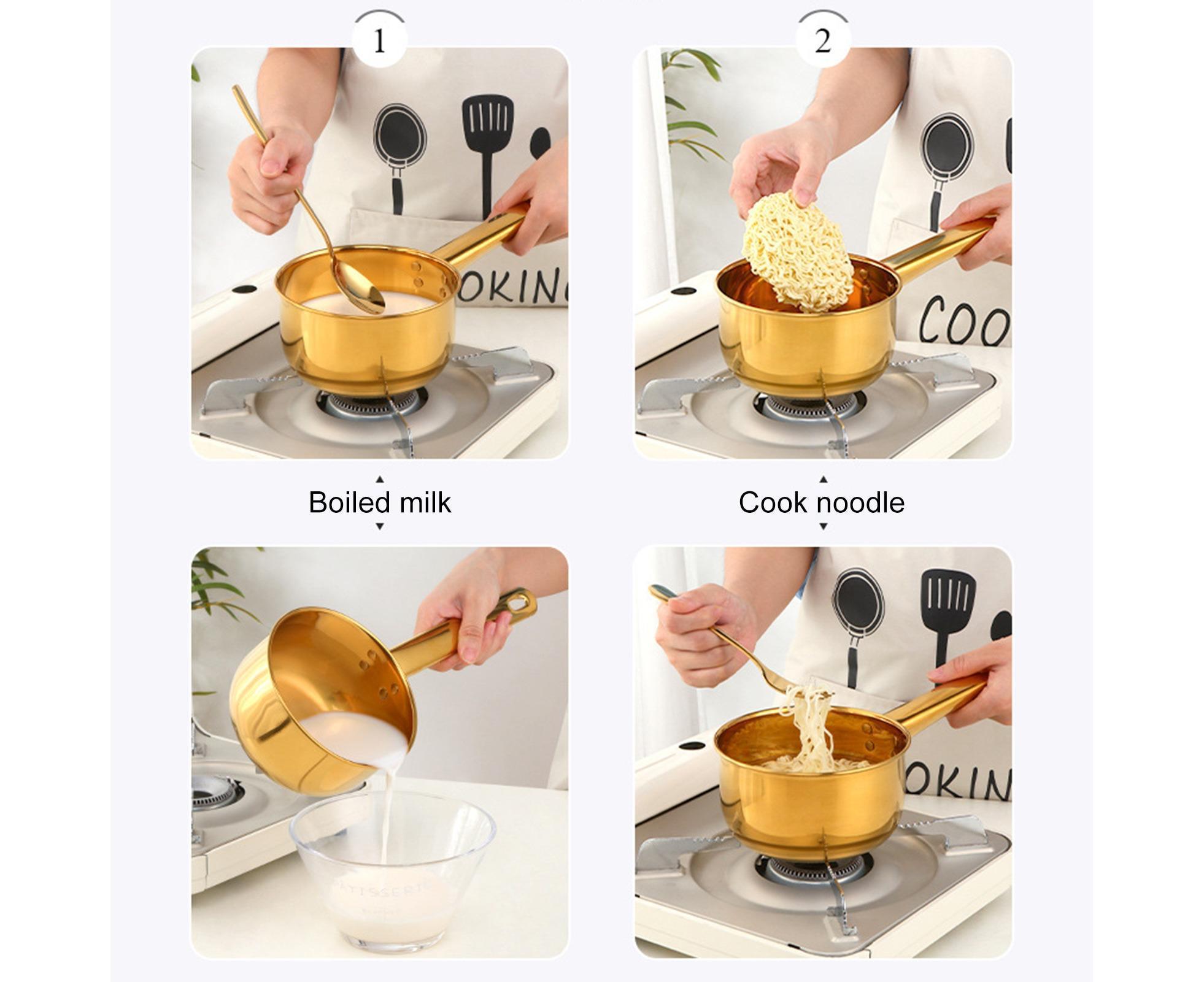 1L Water Scoop Anti-rust Stainless Steel Bathing Ladle-Golden - Image 4