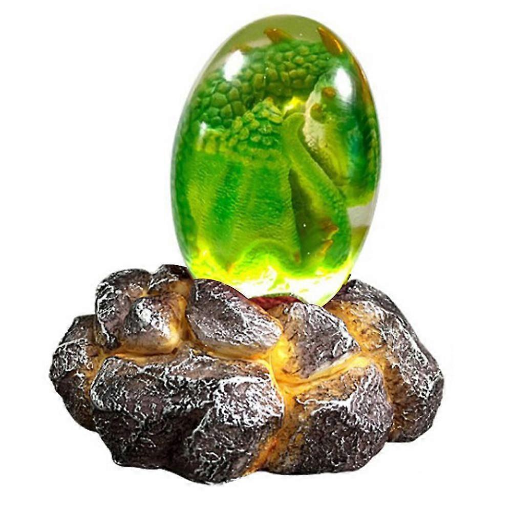 Lava Dragon Egg with Display Base Crystal Resin Dragon Egg Ornaments for Desktop Decor - Image 4
