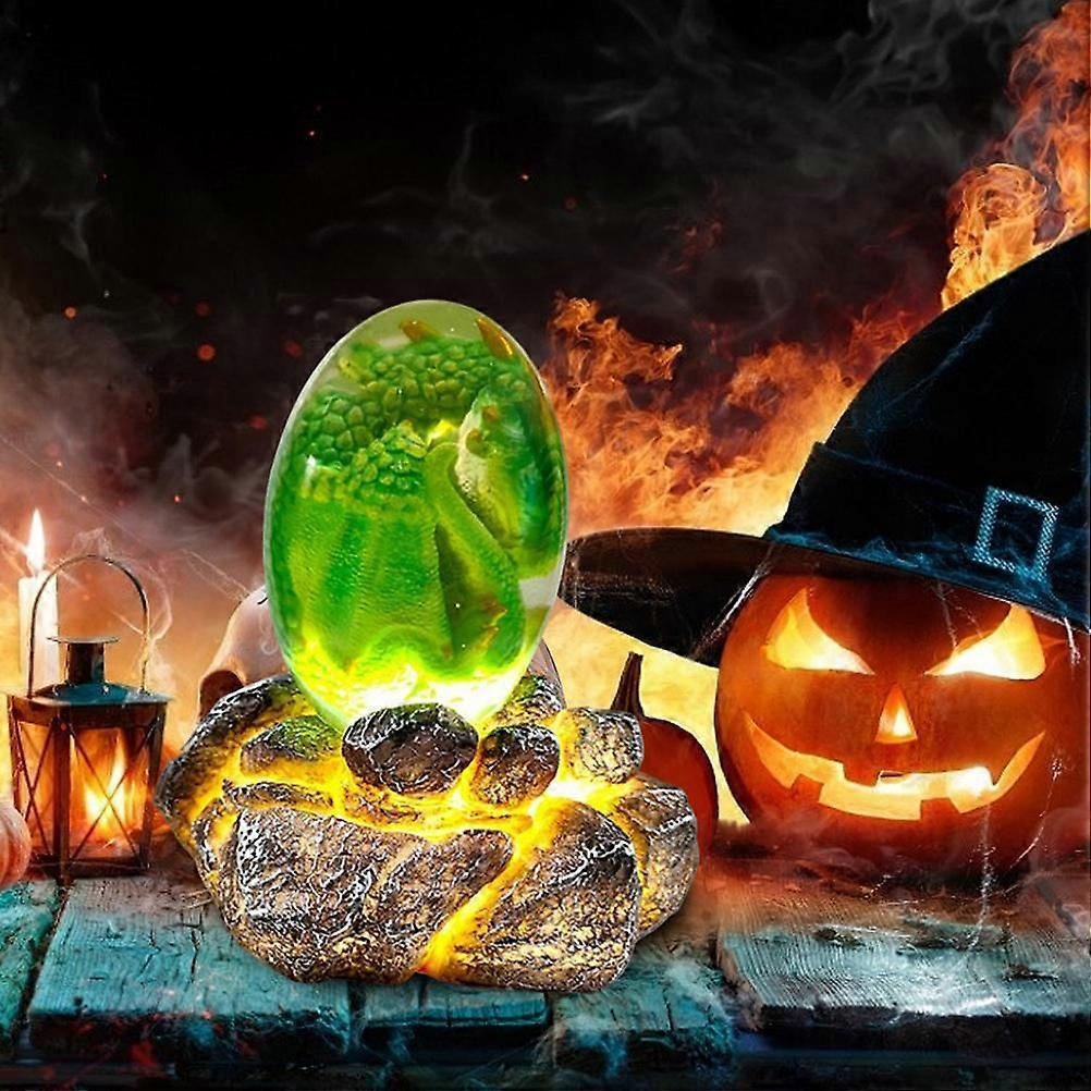 Lava Dragon Egg with Display Base Crystal Resin Dragon Egg Ornaments for Desktop Decor - Image 5