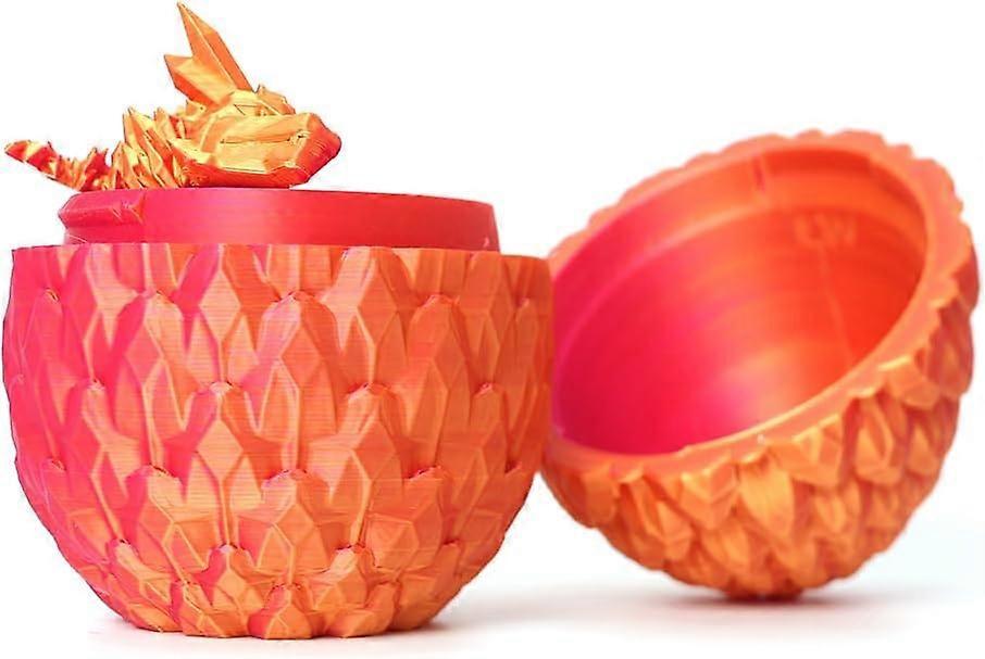 Dragon Egg - 12 inch Dragon in Egg, Easter Egg, 3D Printed Flexible Dragon Fidget Toy - Image 2