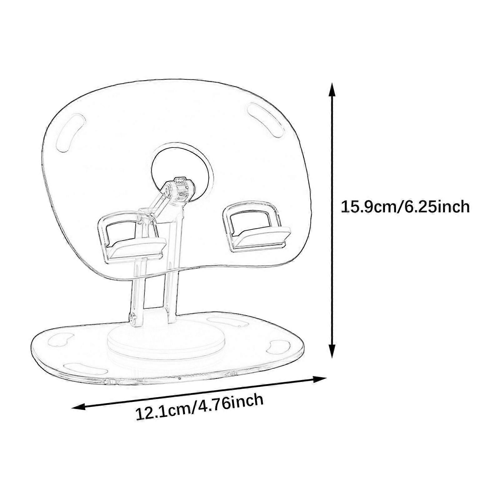 Rotatable Non-Slip Tablet Stand for Desk - White - Image 2