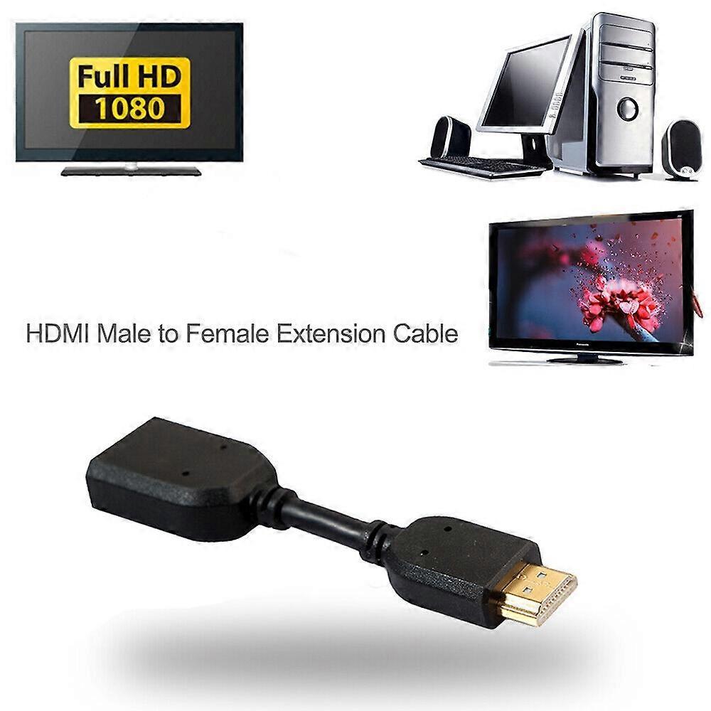 10cm HDMI Male to Female Extension Cable - Image 4