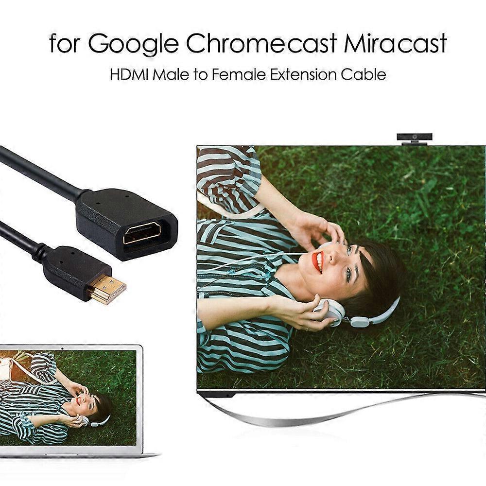 10cm HDMI Male to Female Extension Cable - Image 5