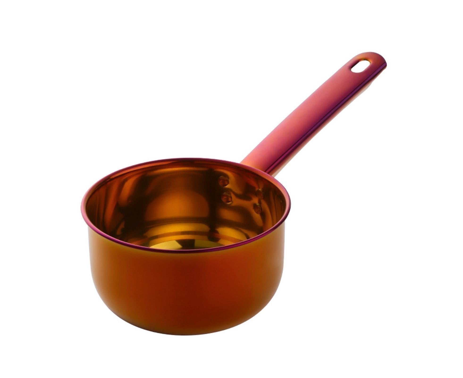 1L Water Scoop Anti-rust Stainless Steel Bathing Ladle-Multicolor Red - Image 1