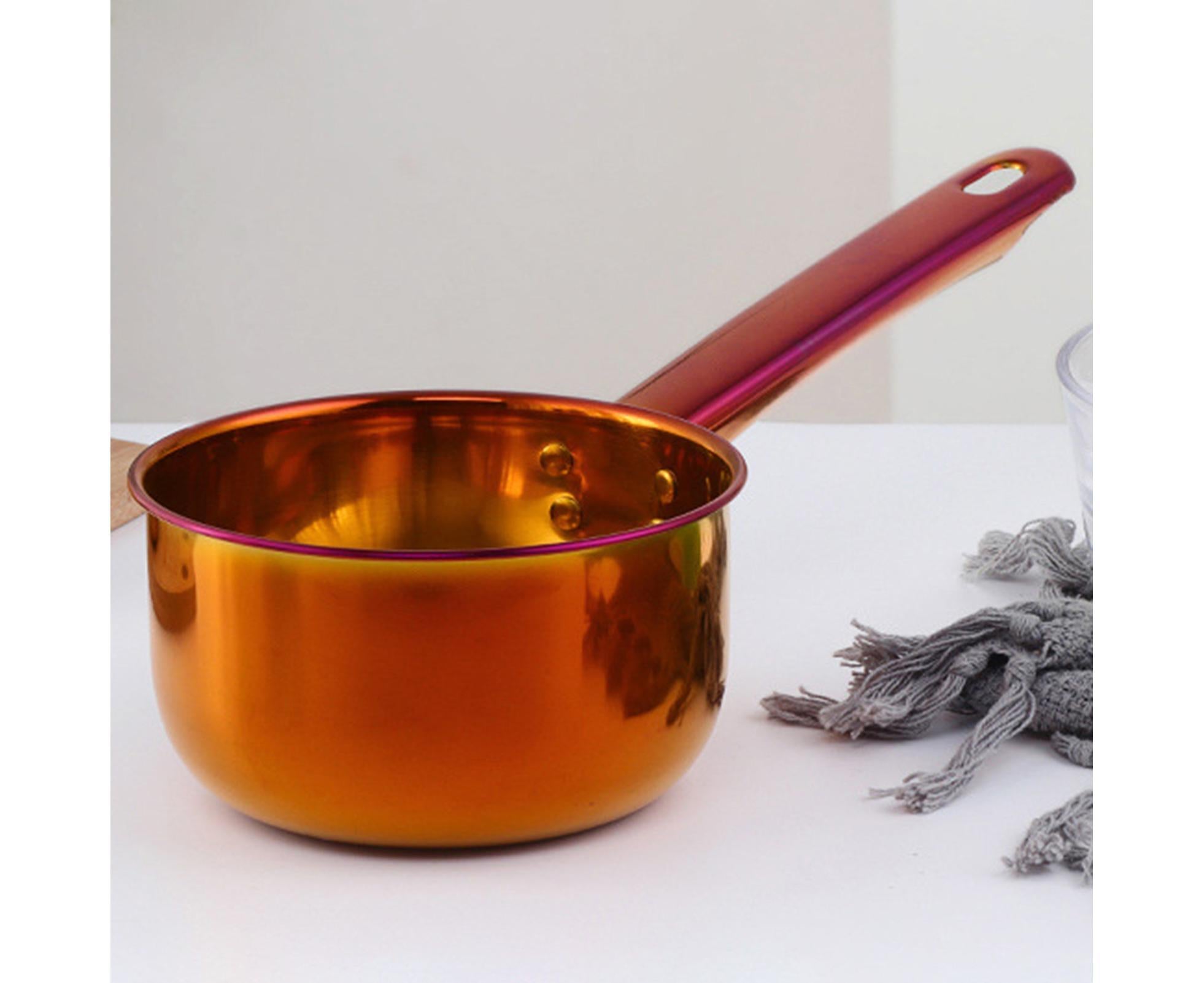 1L Water Scoop Anti-rust Stainless Steel Bathing Ladle-Multicolor Red - Image 3