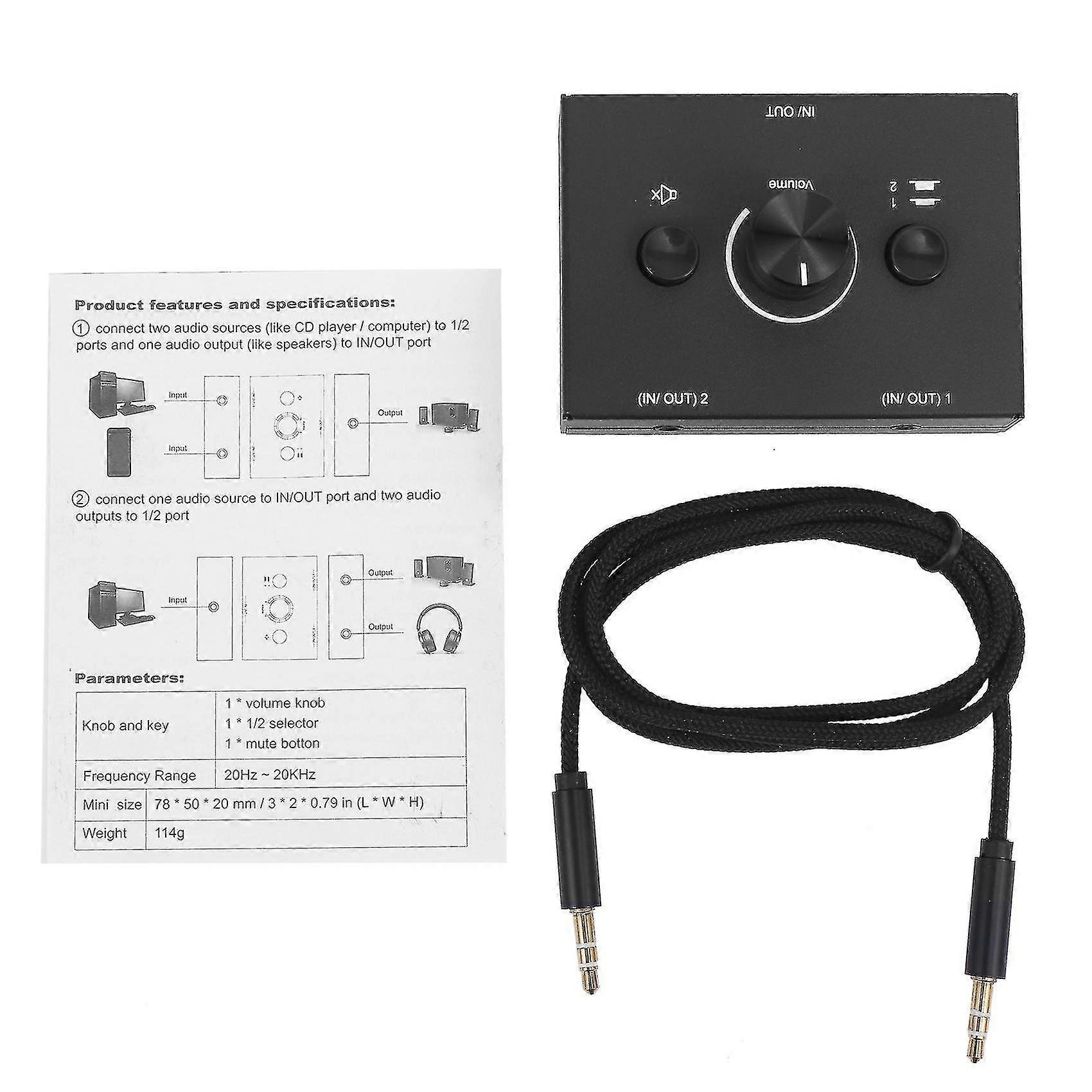 3.5mm Audio Switcher 2 In 1 Out / 1 In 2 Out - Image 5