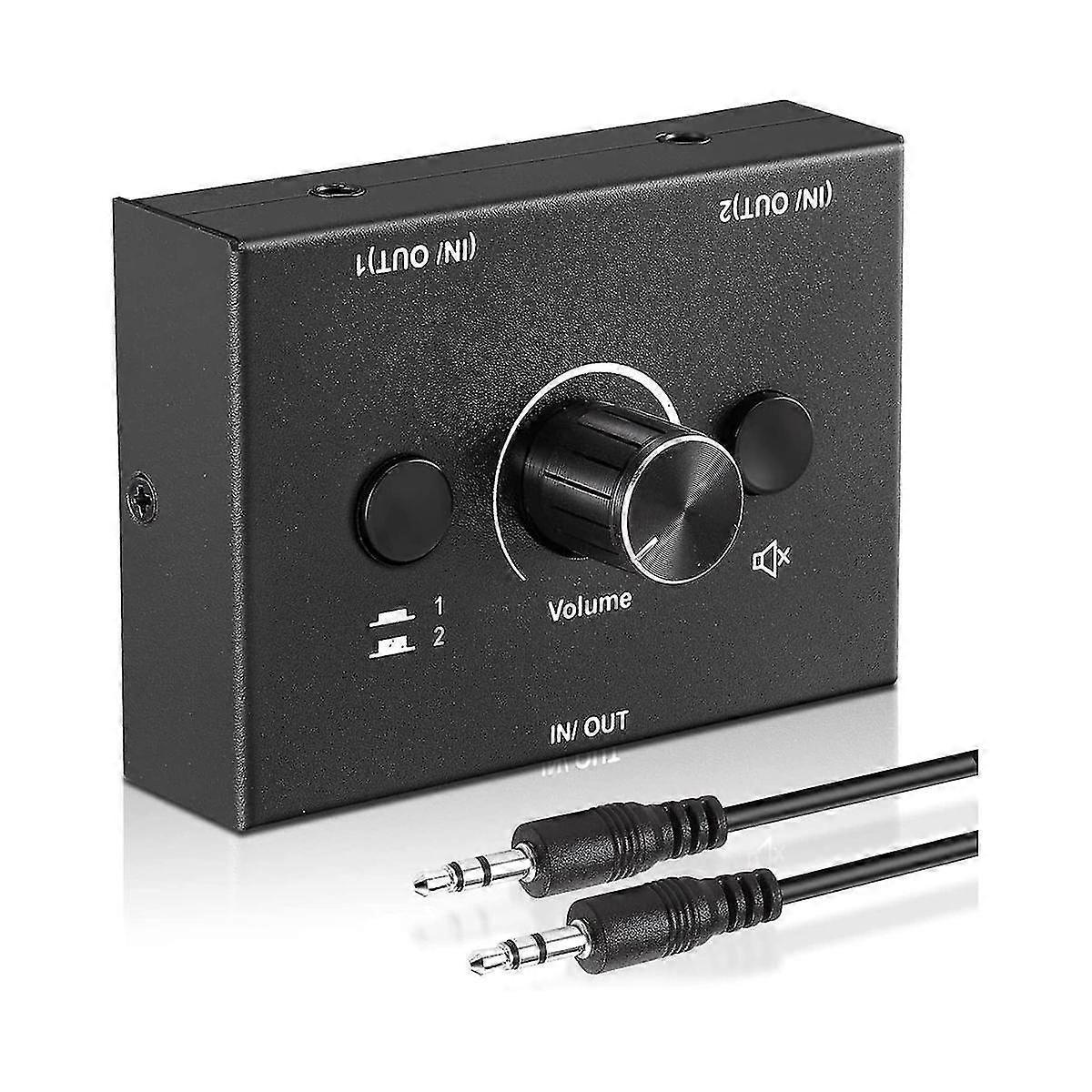 3.5mm Audio Switcher 2 In 1 Out / 1 In 2 Out - Image 1