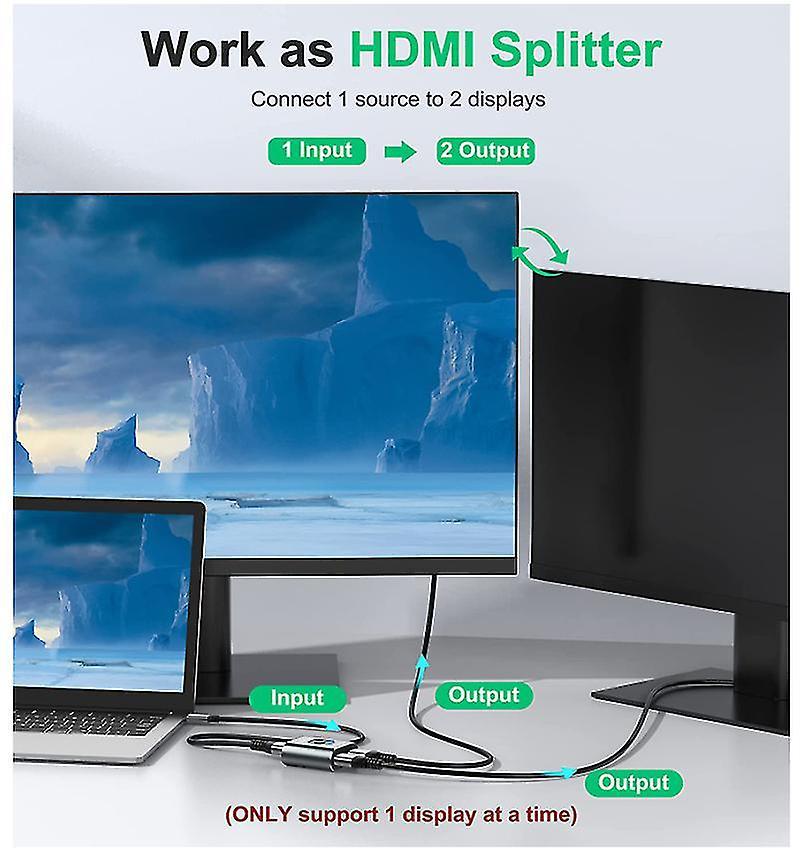 4K 60Hz HDMI Switch Bi-Directional 2 In 1 Out / 1 In 2 Out - Image 3
