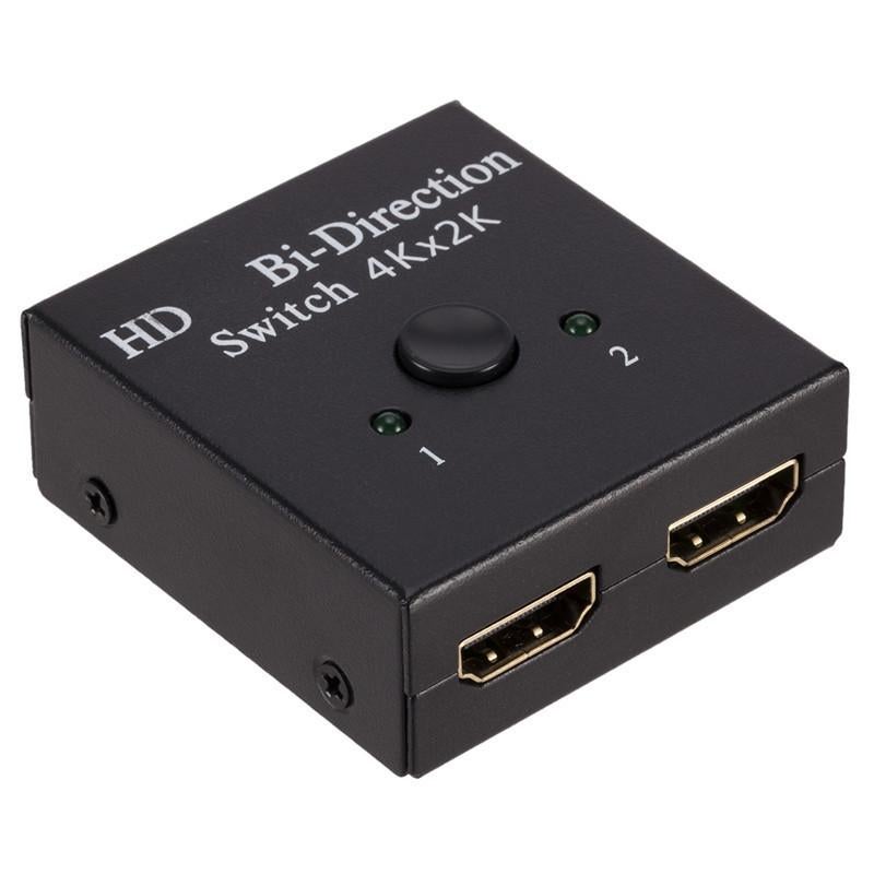 HDMI Switch 1 In 2 Out / 2 In 1 Out Bi-Directional Adapter - Image 1