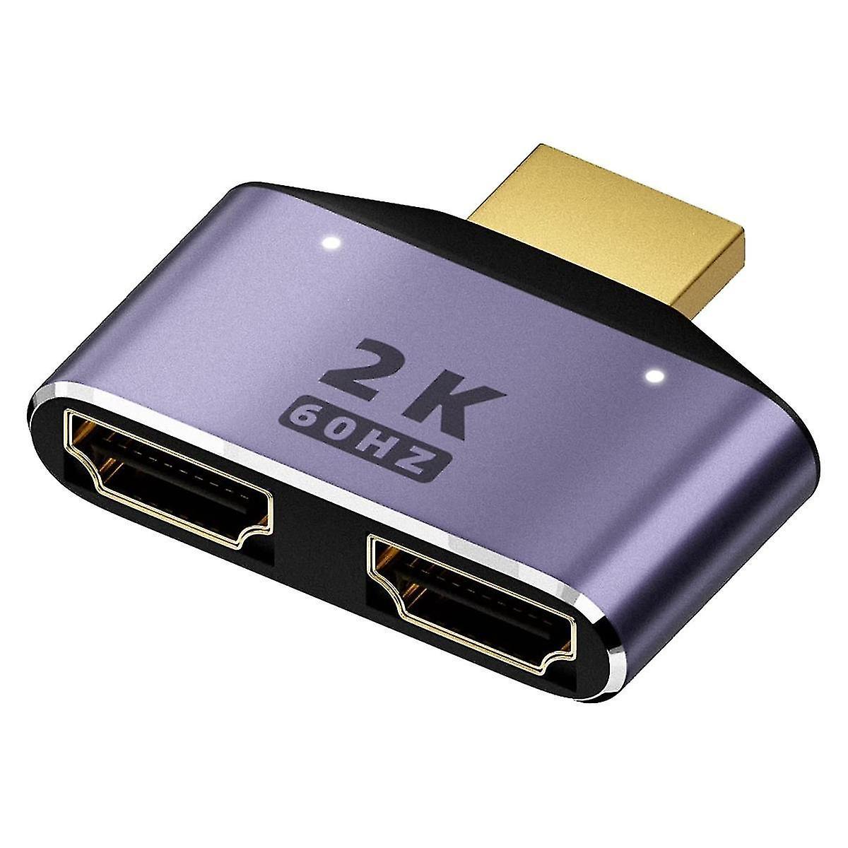1 In 2 Out HDMI Splitter Adapter 60Hz - Image 1