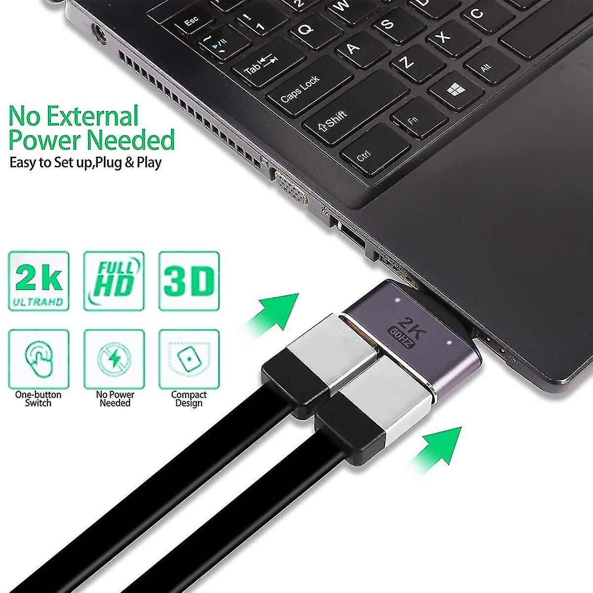 1 In 2 Out HDMI Splitter Adapter 60Hz - Image 3