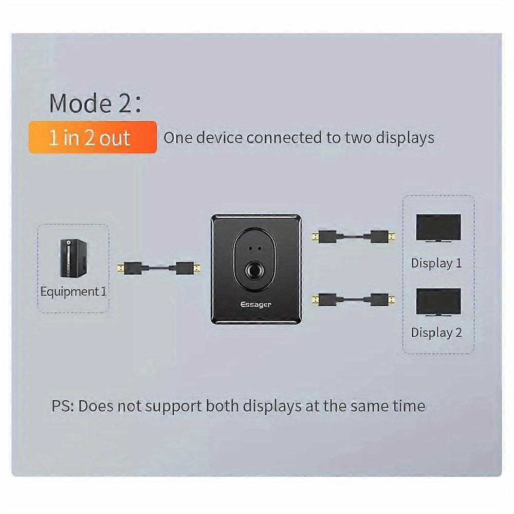 4K HDMI Switch 2 In 1 Out / 1 In 2 Out for PS4 TV Box - Image 5