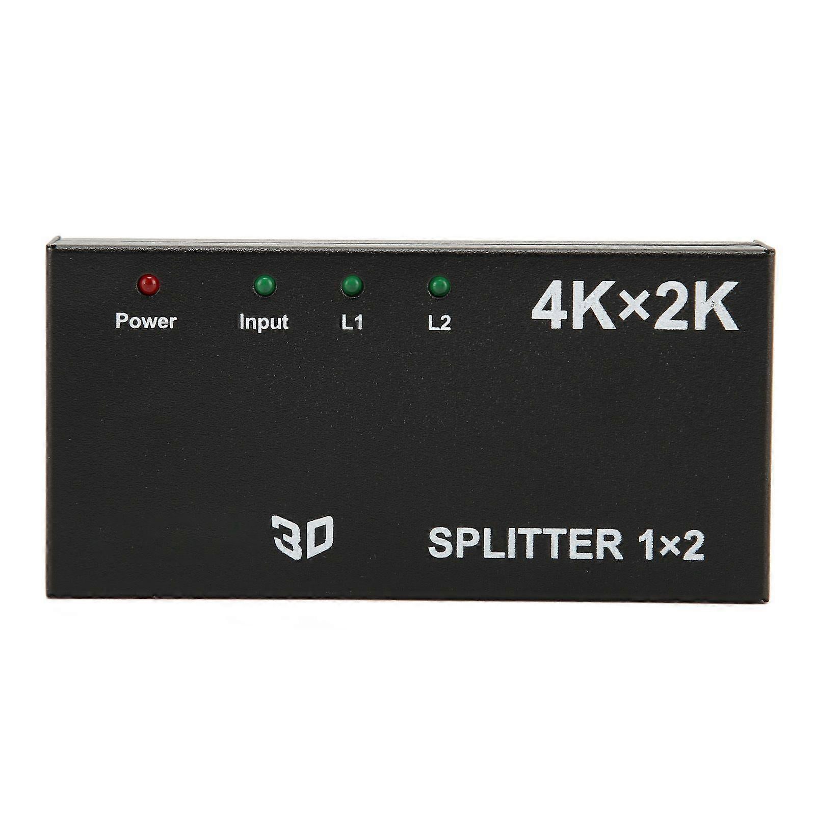 1 In 2 Out 4K HDMI Splitter with AC Adapter - Image 3