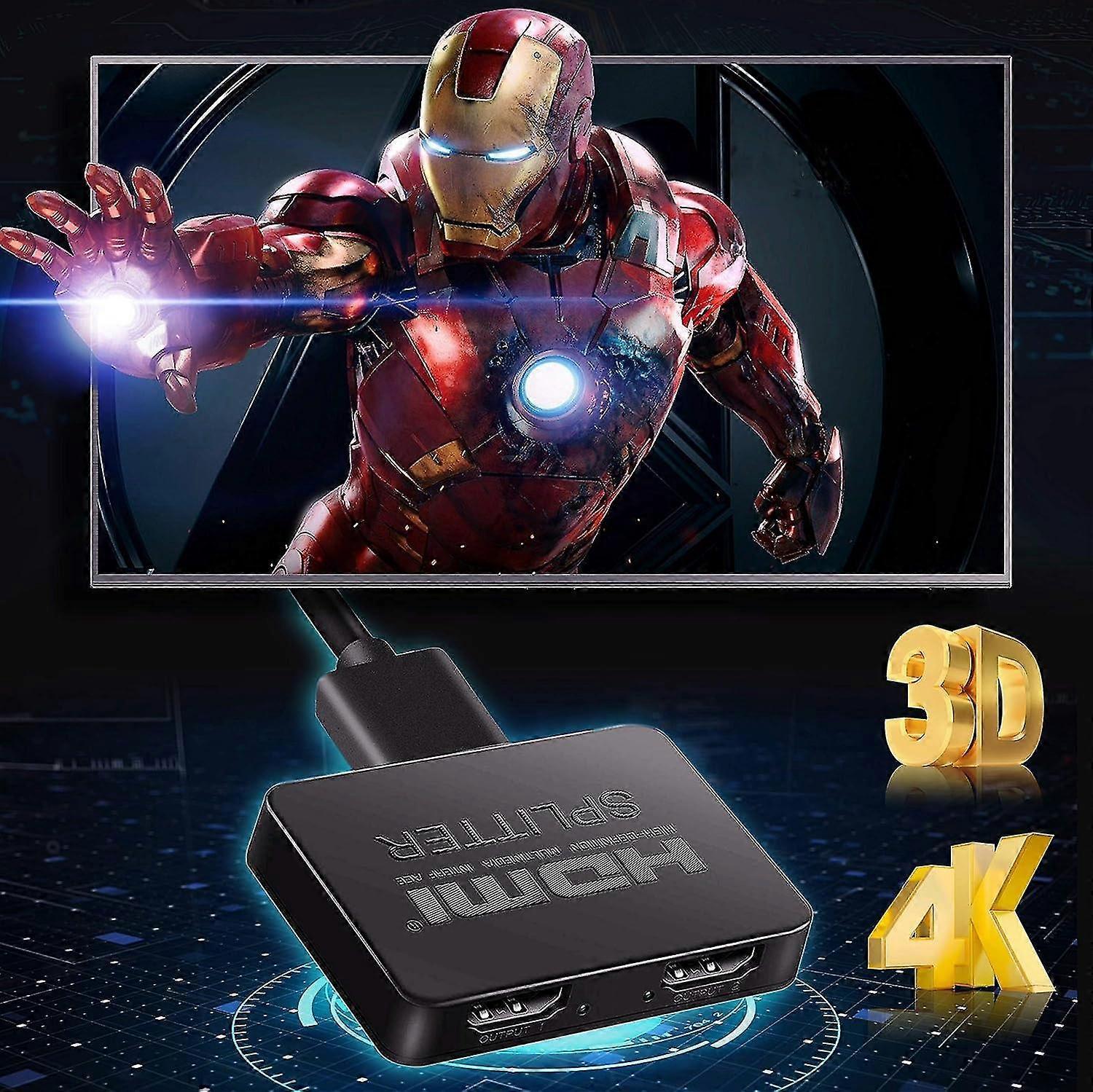 1 In 2 Out 4K HDMI Splitter for Dual Monitors - Image 5