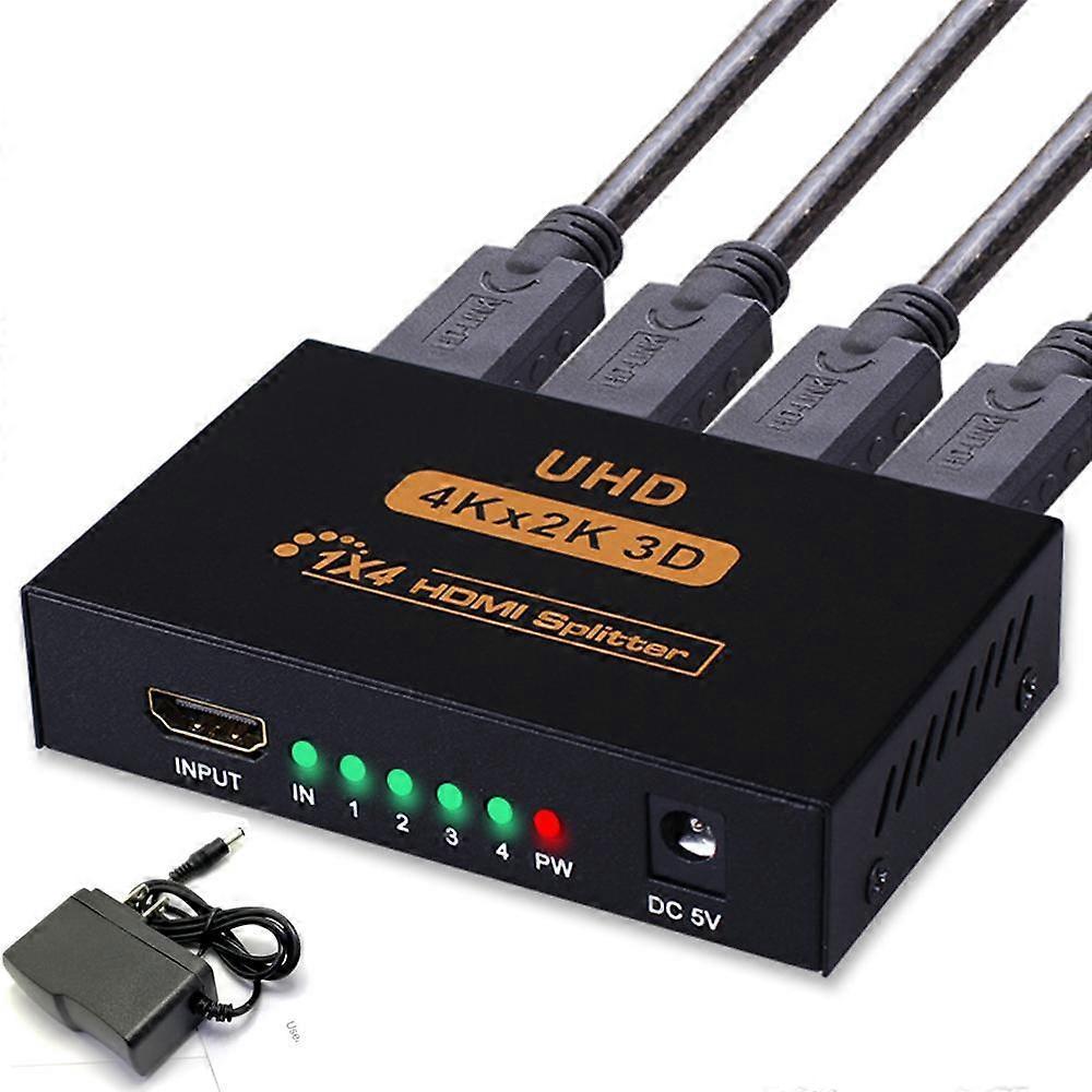 1 In 4 Out 4K HDMI Splitter for Monitor/TV/Computer Display - Image 1