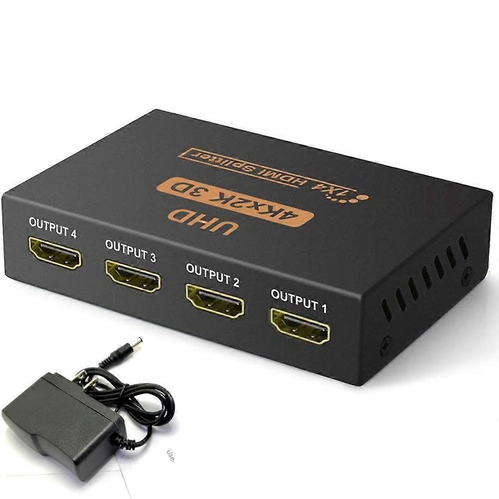 1 In 4 Out 4K HDMI Splitter for Monitor/TV/Computer Display - Image 2