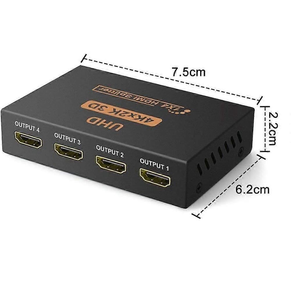 1 In 4 Out 4K HDMI Splitter for Monitor/TV/Computer Display - Image 3