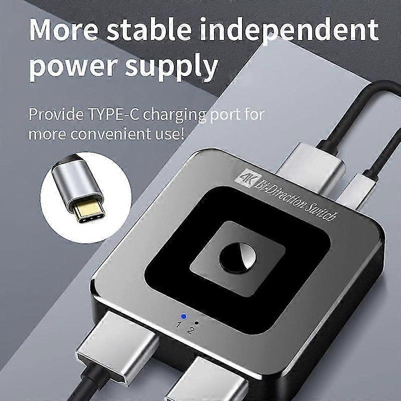 8K 60Hz / 4K 120Hz HDMI Switch 2.1 Bi-Directional 2 In 1 Out for PS4/5 TV Box - Image 5