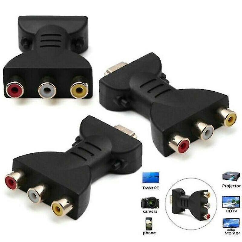 HDMI to 3 RCA AV Audio Video Adapter Converter - Image 2