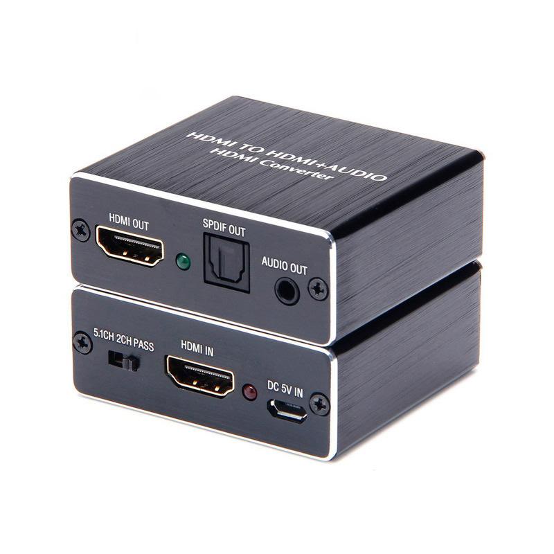 4K HDMI Audio Extractor Converter to HDMI + Optical SPDIF + 3.5mm - Image 1