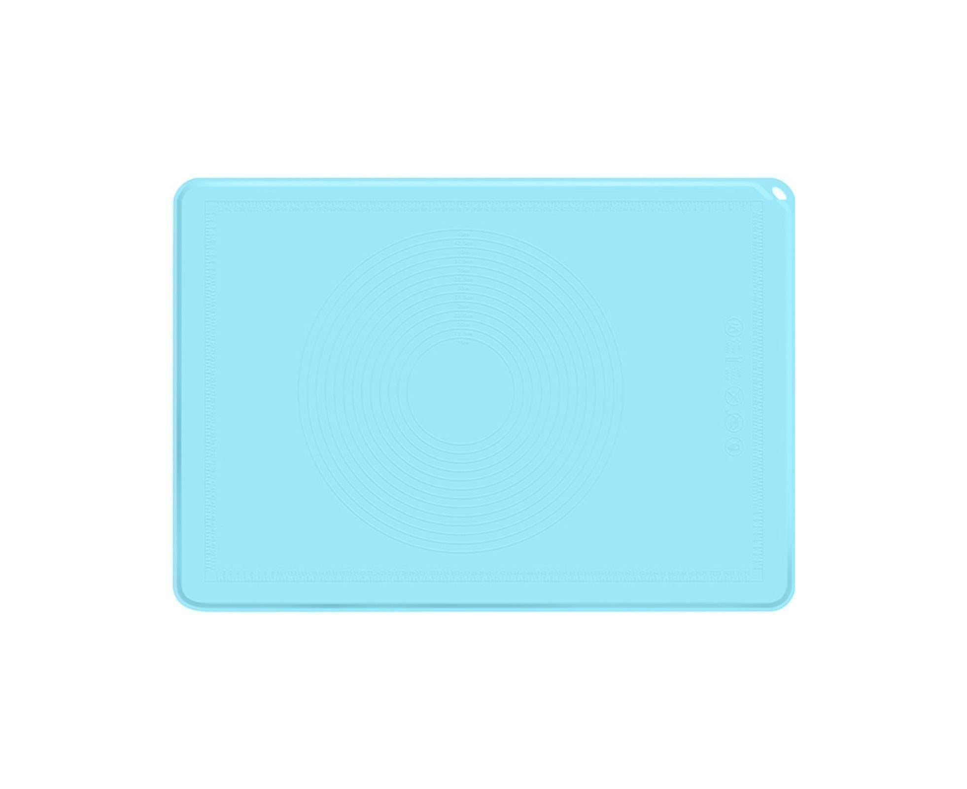 Pastry Mat Non-stick Silica Gel Dough Rolling Mat-Blue S - Image 1