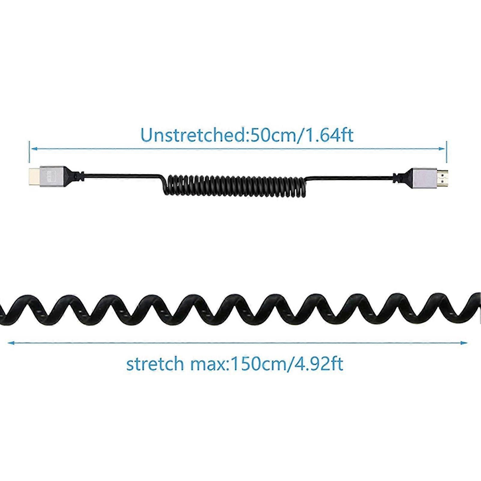 4K 60Hz HDMI/MICRO HDMI Cable High-Speed Retractable Universal - Image 5