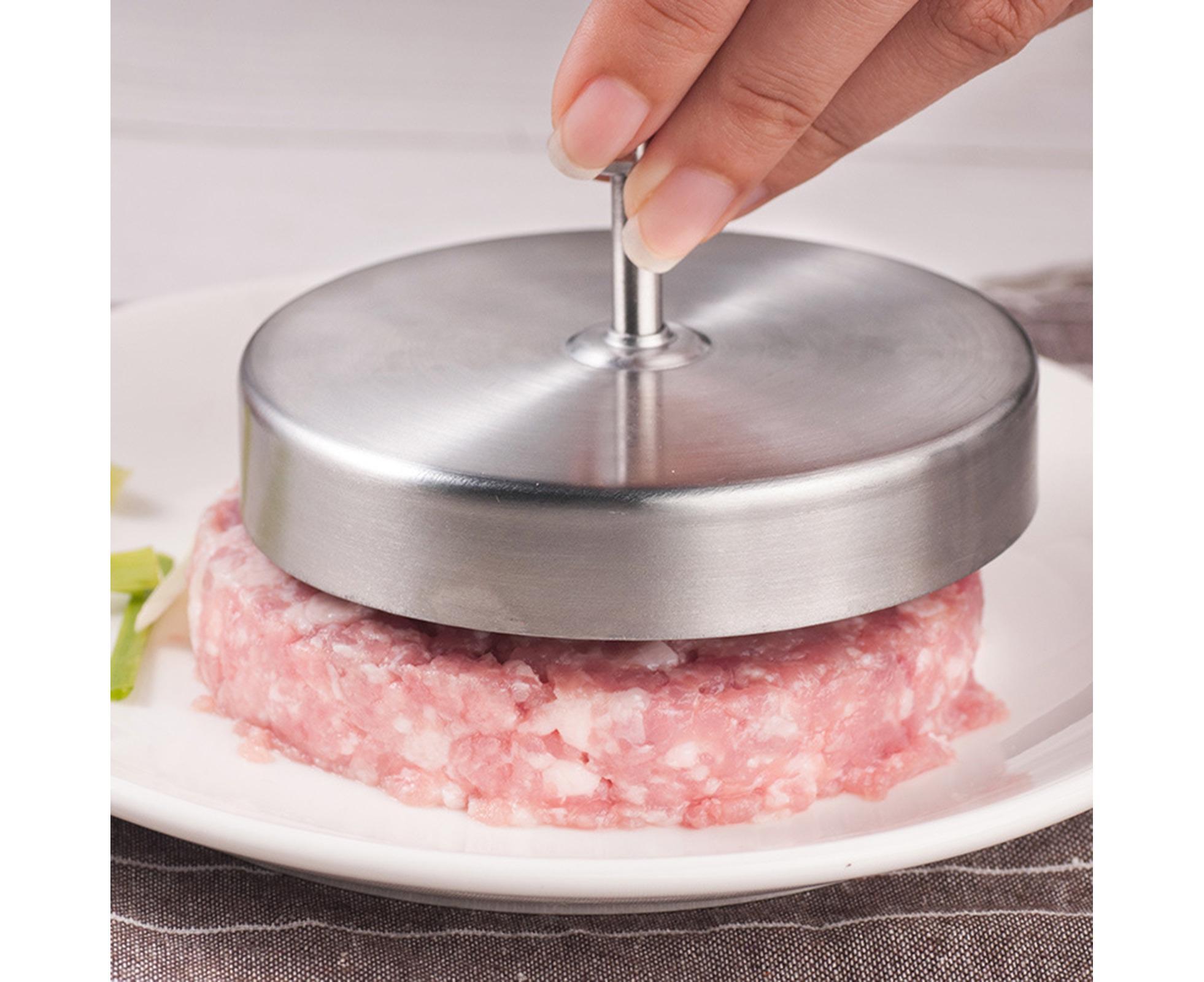 Hamburger Patty Maker Simple Operation Stainless Steel-Stainless Steel - Image 3