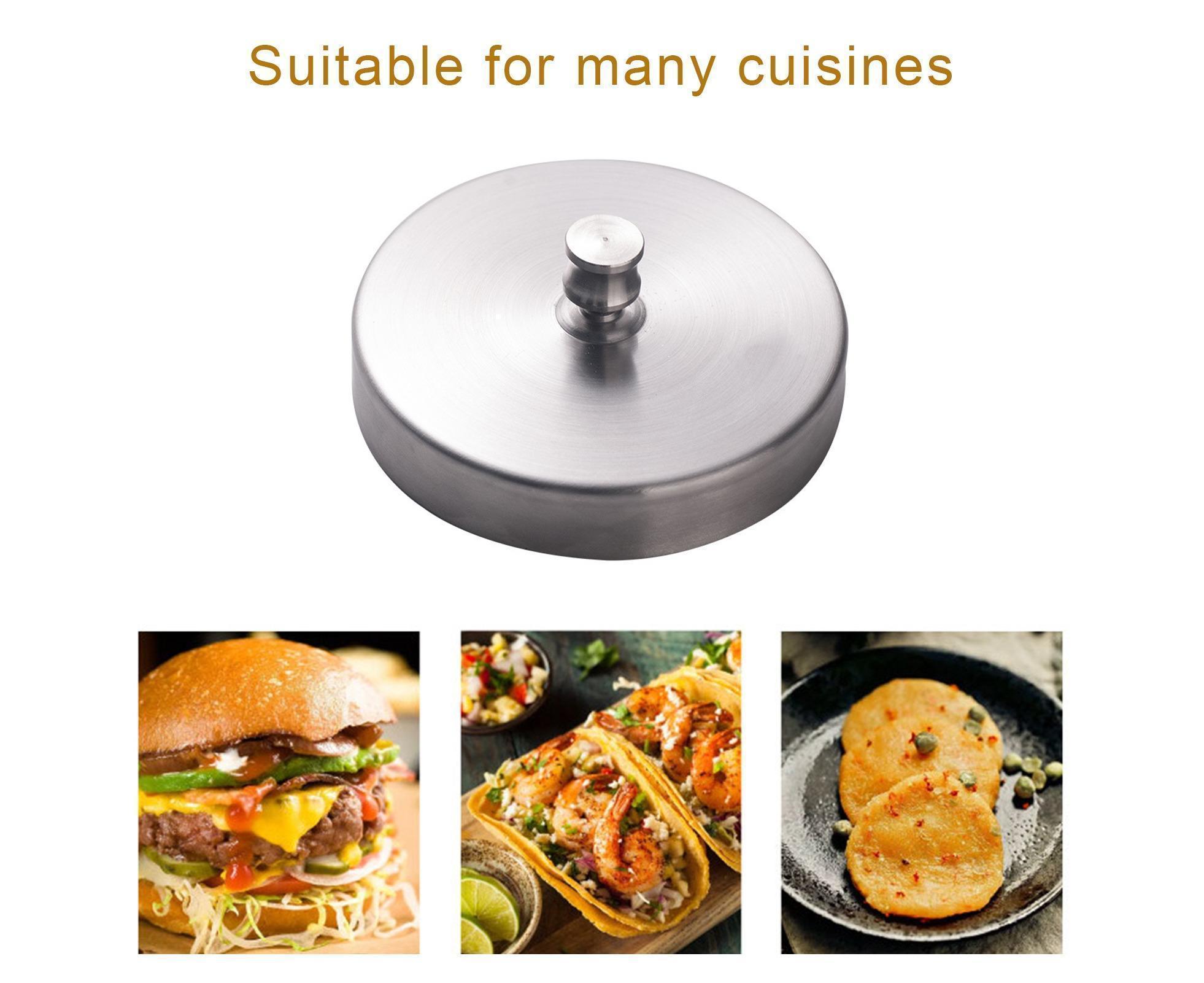 Hamburger Patty Maker Simple Operation Stainless Steel-Stainless Steel - Image 8